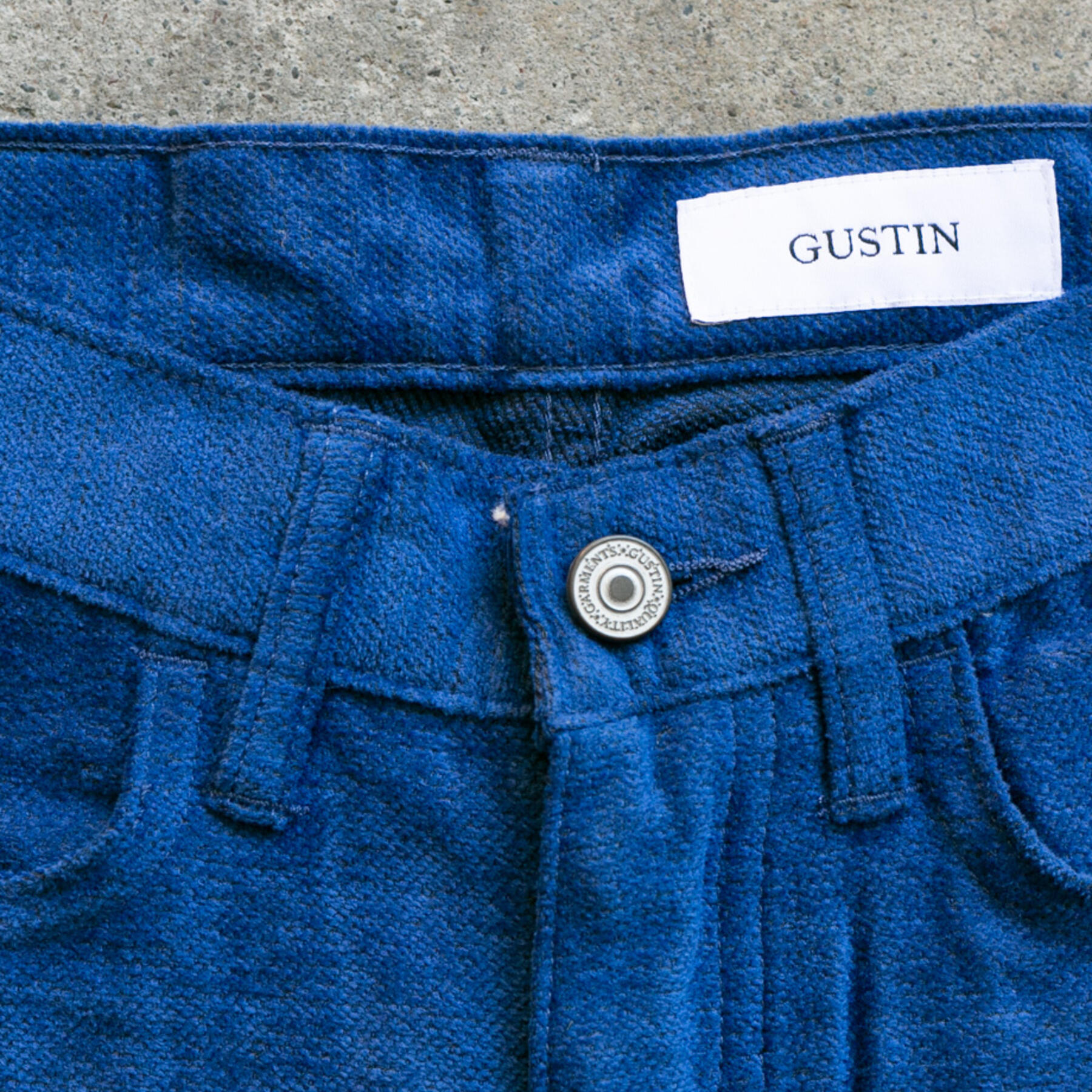 gustin #134 shaggy twill 5 pocket - cobaltxnavy
