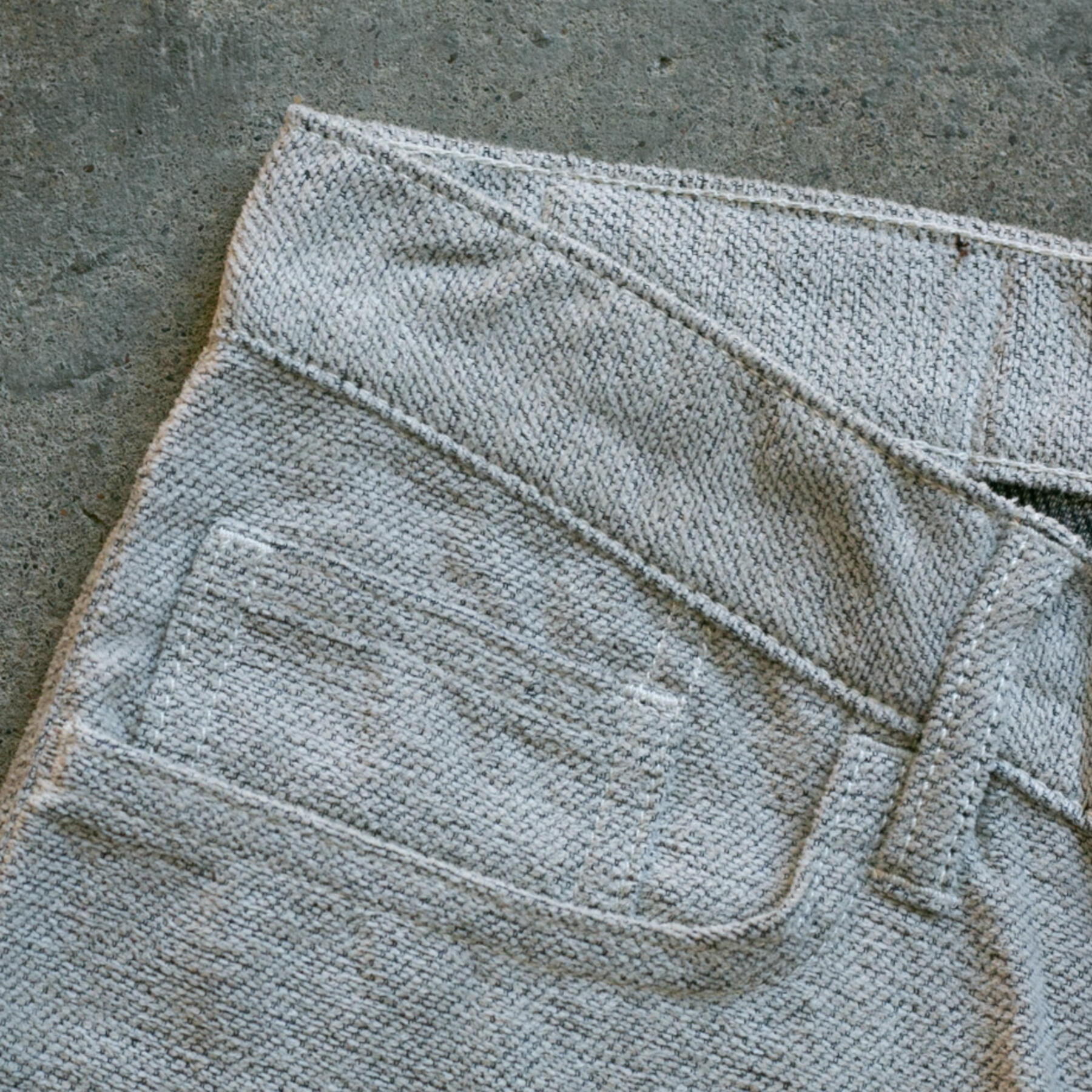 gustin #133 shaggy twill 5 pocket - concretexgrey