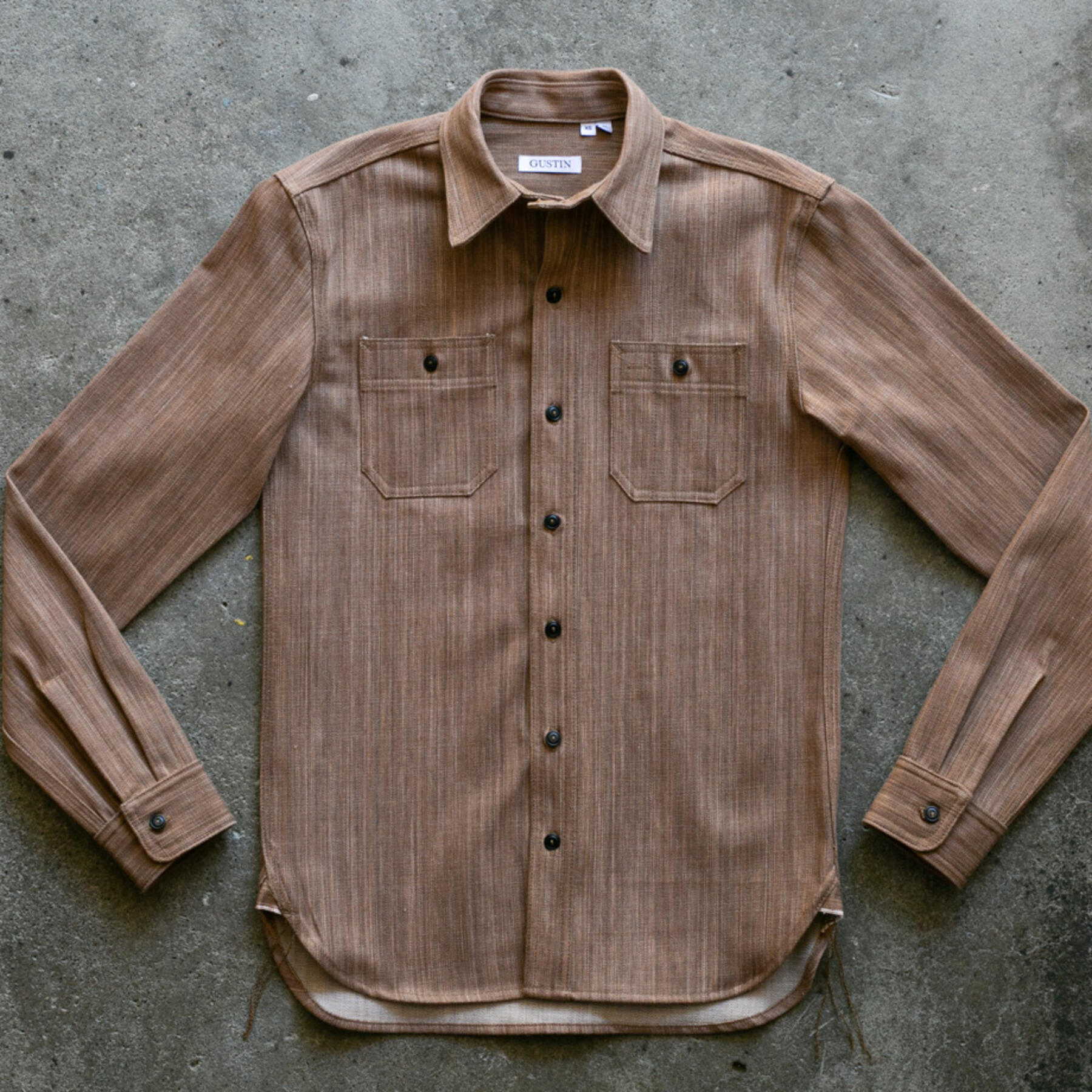 gustin #95 organic persimmon dye workshirt