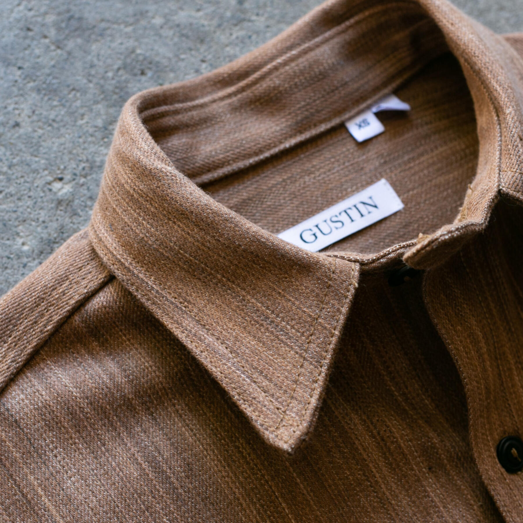 gustin #95 organic persimmon dye workshirt