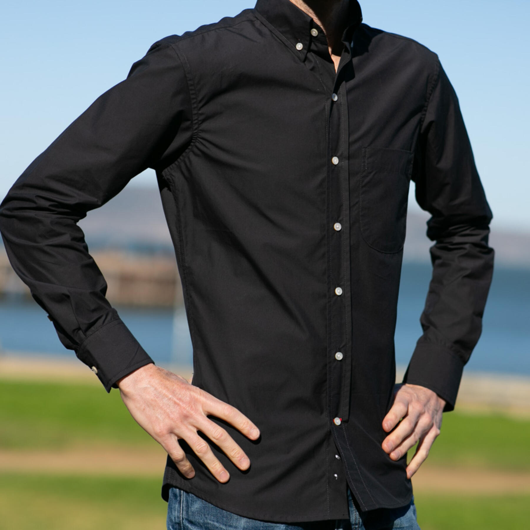 gustin #872 egyptian giza cotton - jet black