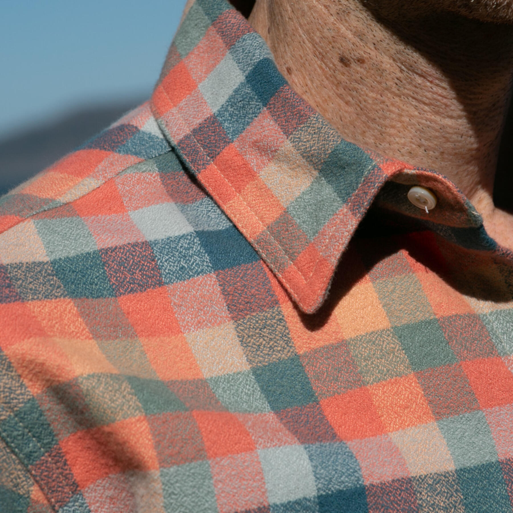 gustin #823 organic retro checks - sunset