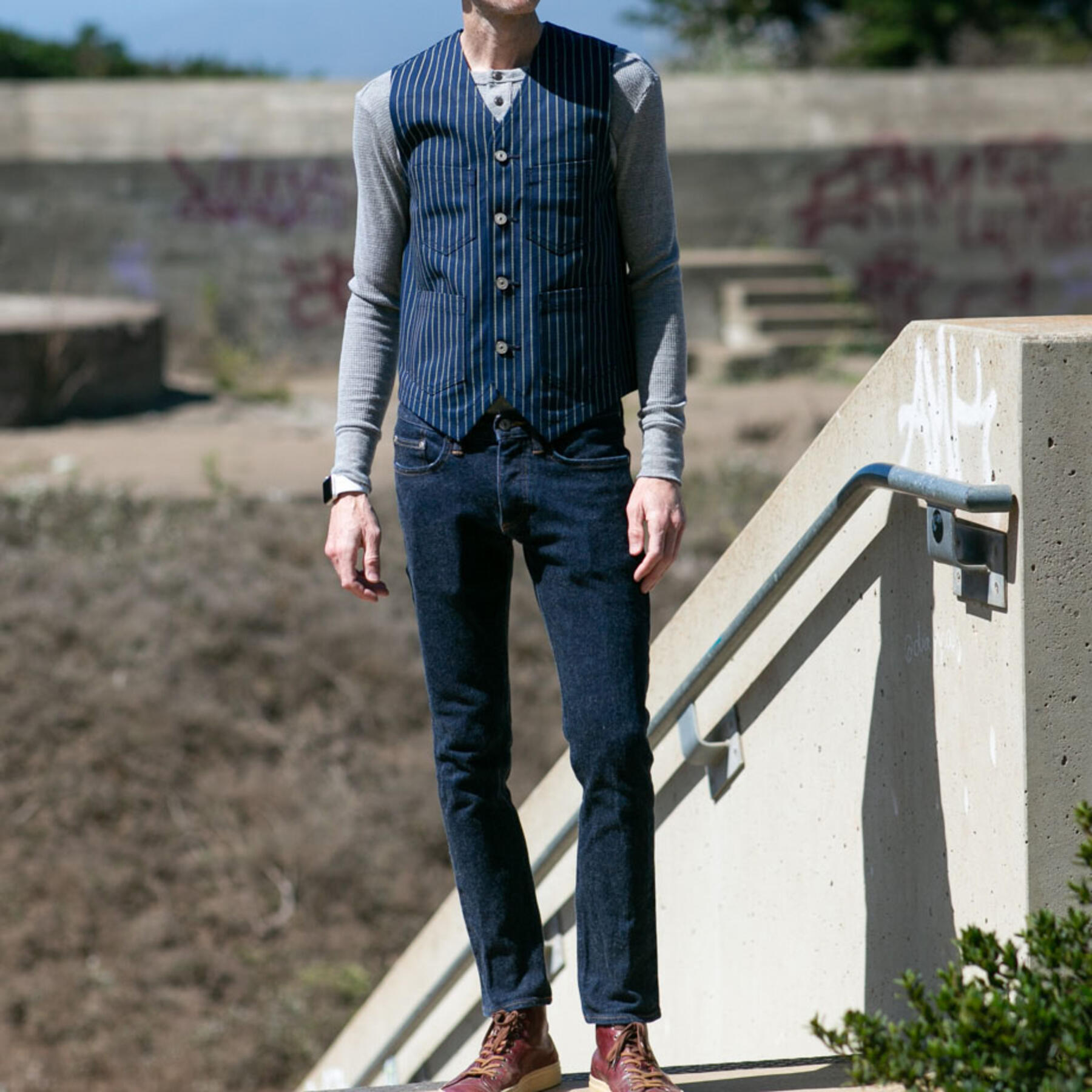 gustin #1 selvedge wabash vest