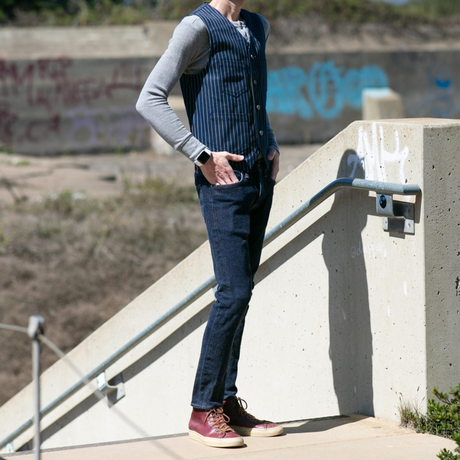 gustin #1 selvedge wabash vest