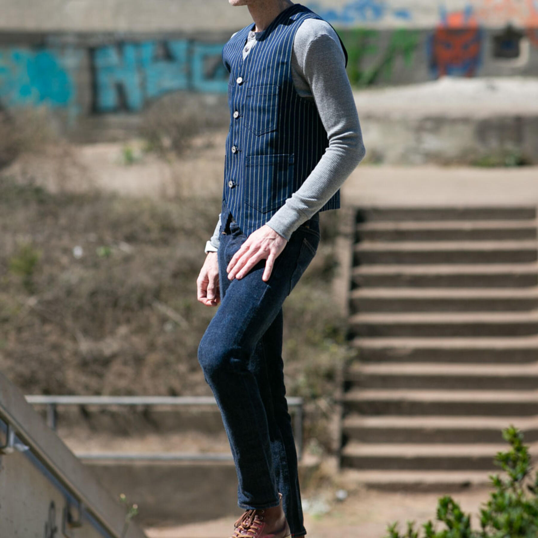 gustin #1 selvedge wabash vest