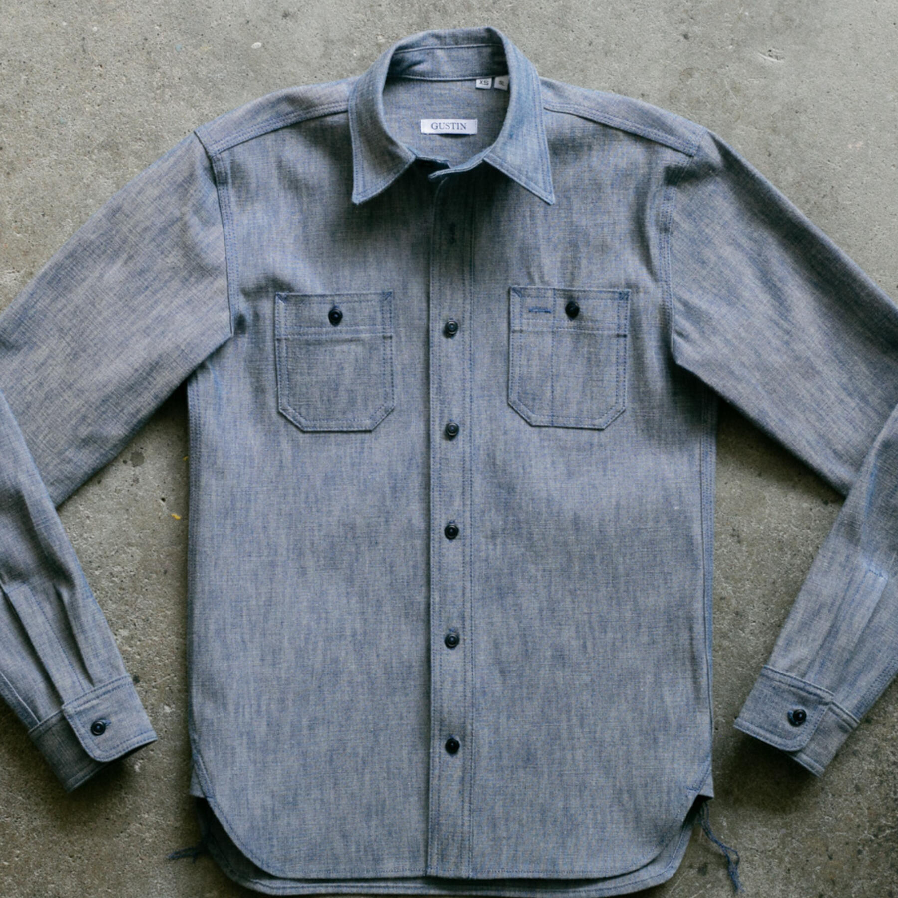 gustin #100 japan monster chambray workshirt