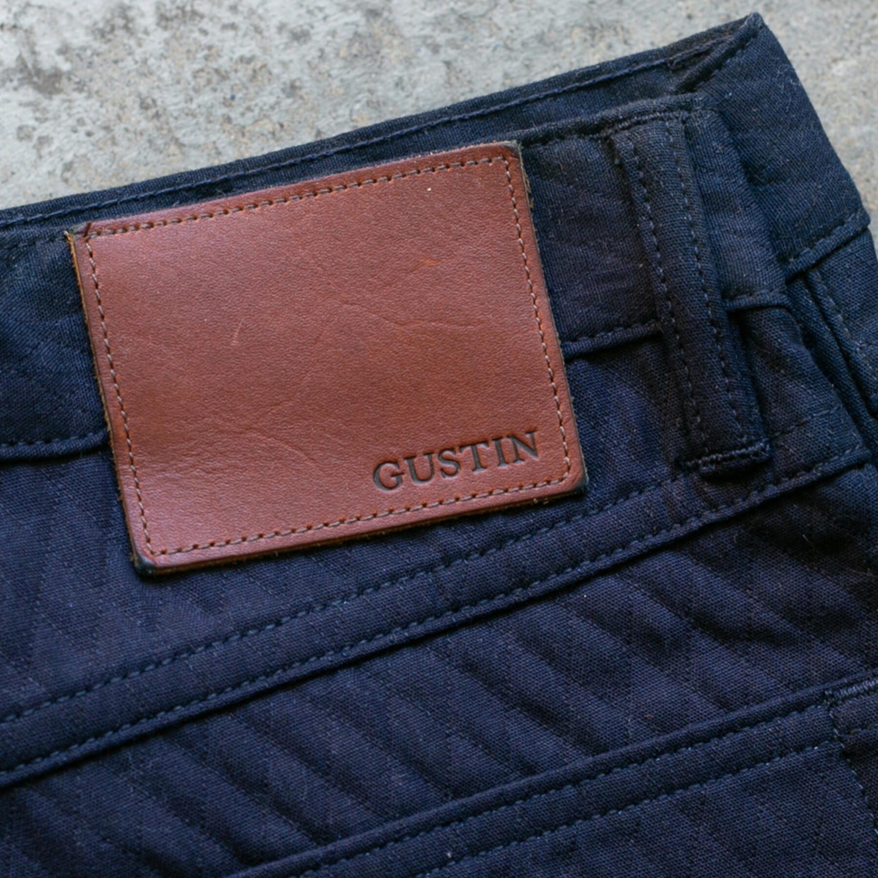 gustin #139 diamond quilt 5 pocket - indigoxindigo