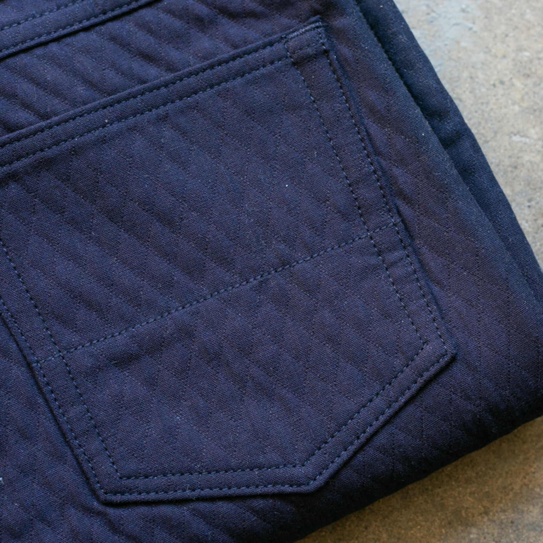 gustin #139 diamond quilt 5 pocket - indigoxindigo