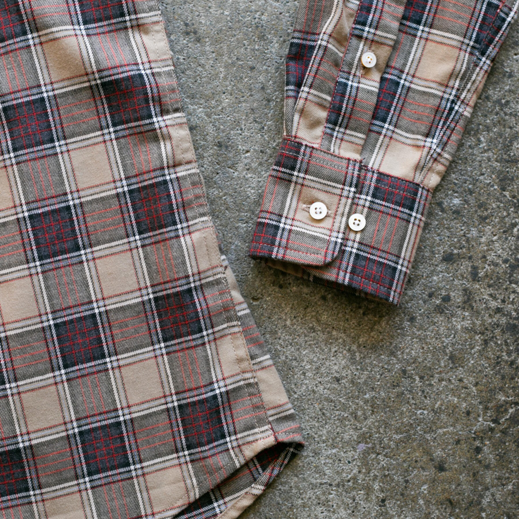 gustin #880 ultrasoft retro flannel - tan red