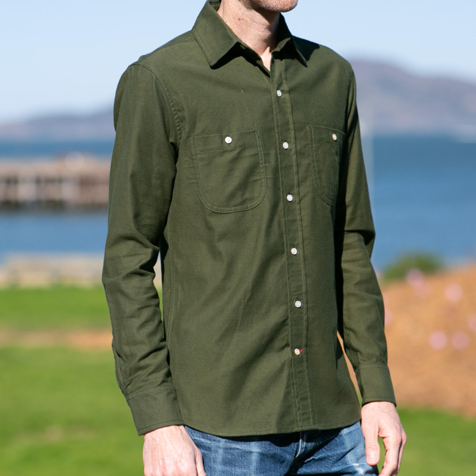 gustin #885 military moleskin - olive