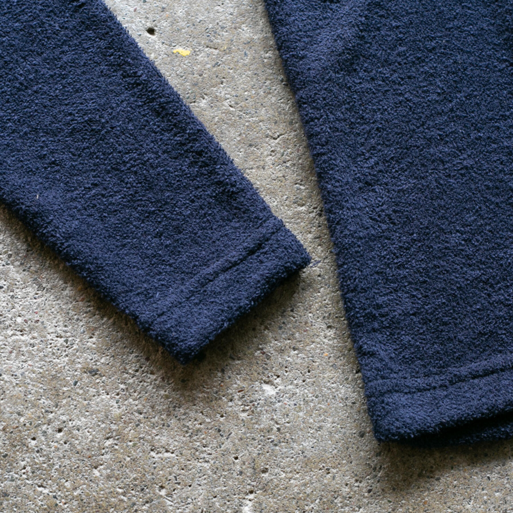gustin japan terry cloth crewneck - navy