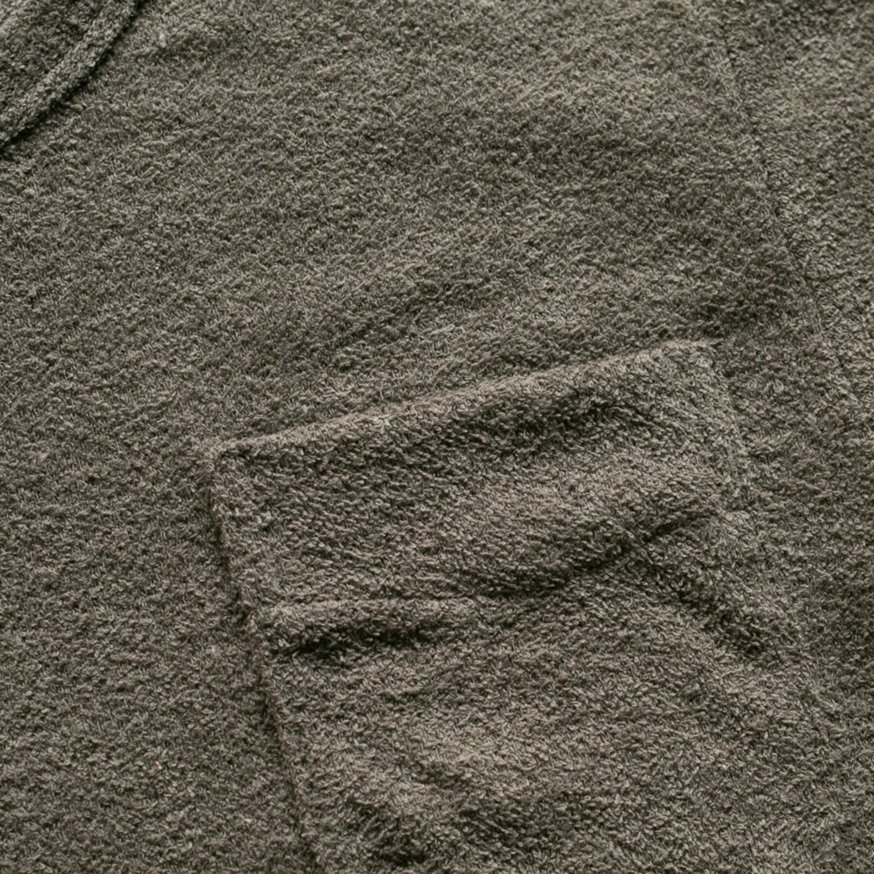 gustin japan terry cloth crewneck - olive