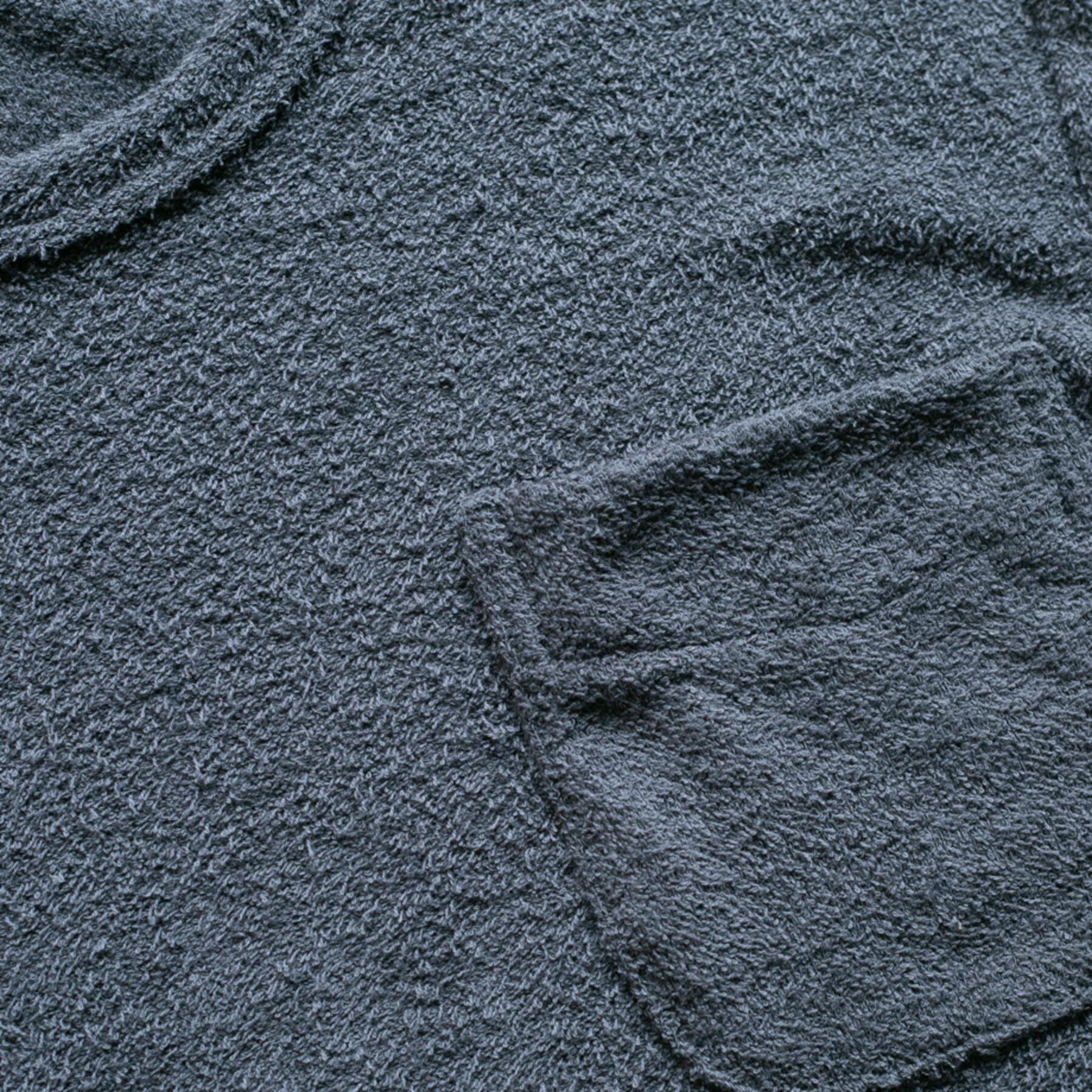 gustin japan terry cloth crewneck - titanium