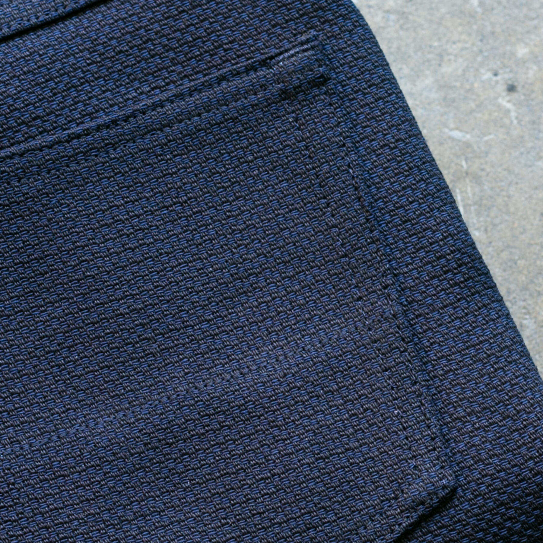 gustin #145 japan indigo basket weave 5 pocket