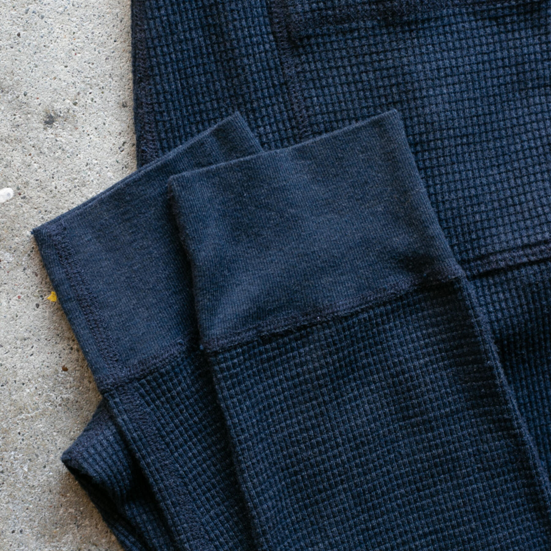 gustin waffle sweatpants - navy