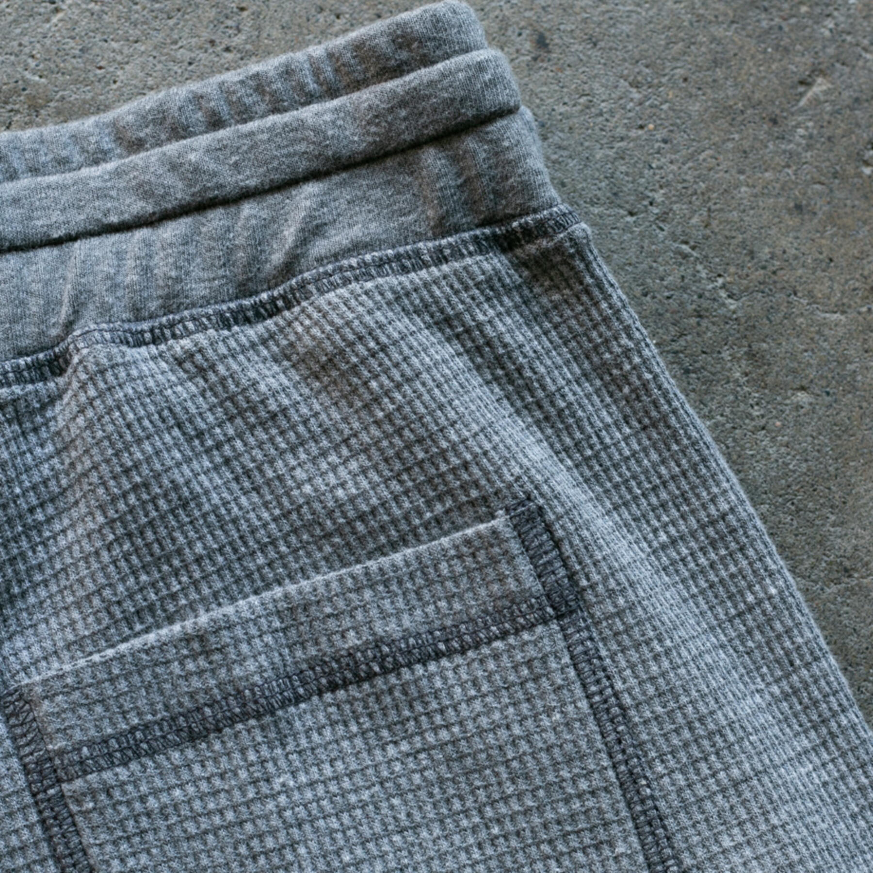 gustin waffle sweatpants - heather grey