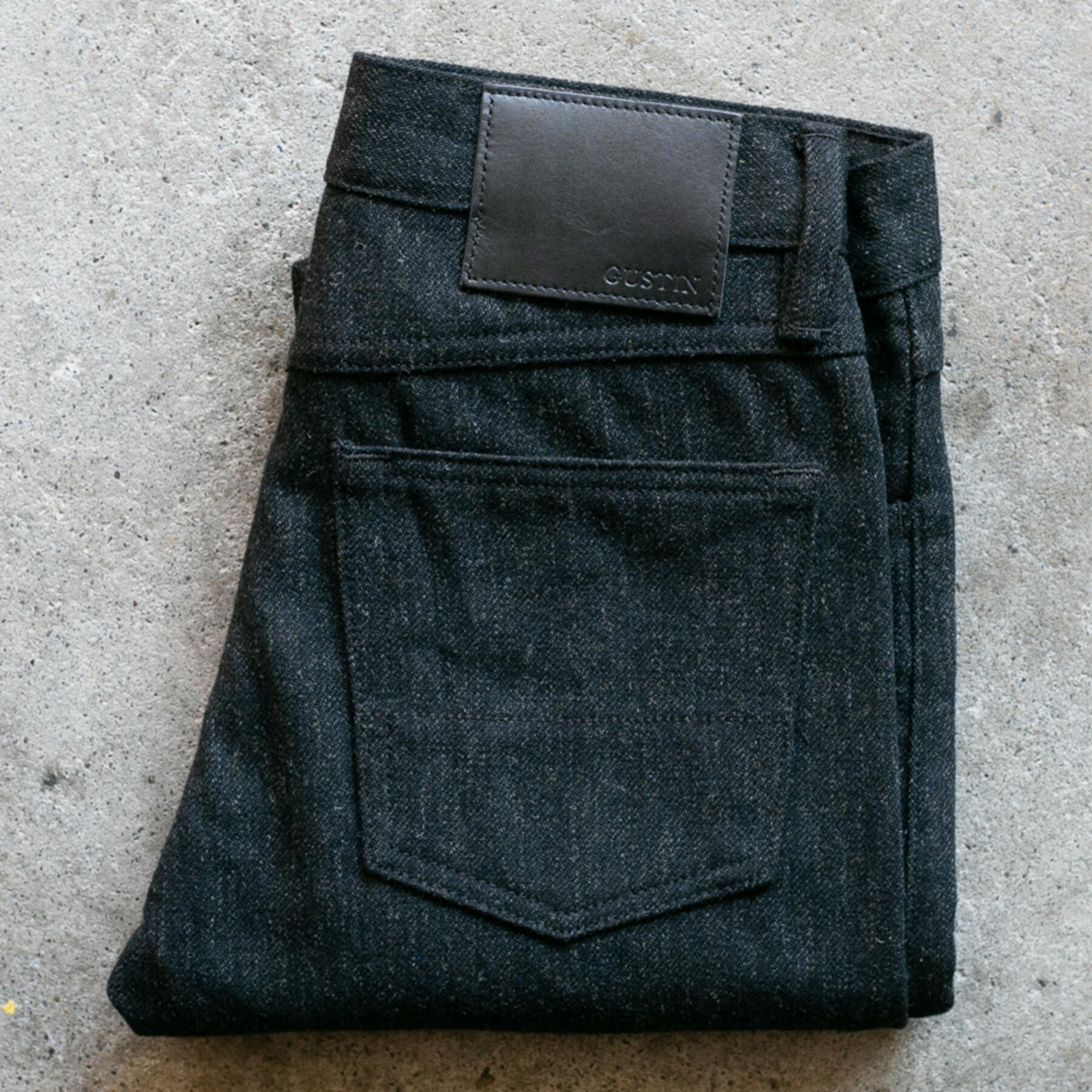 gustin #146 military wool serge - coal