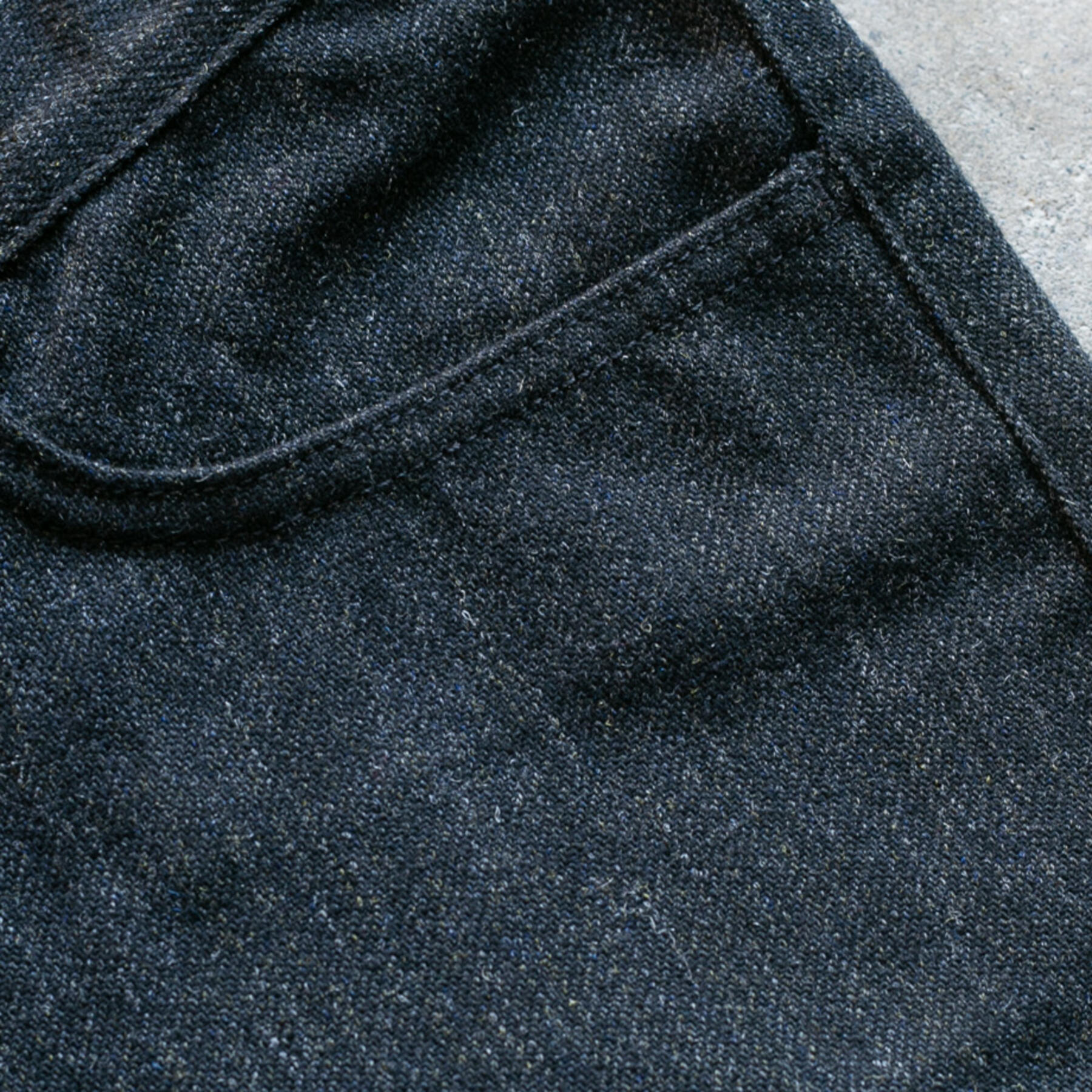 gustin #146 military wool serge - coal