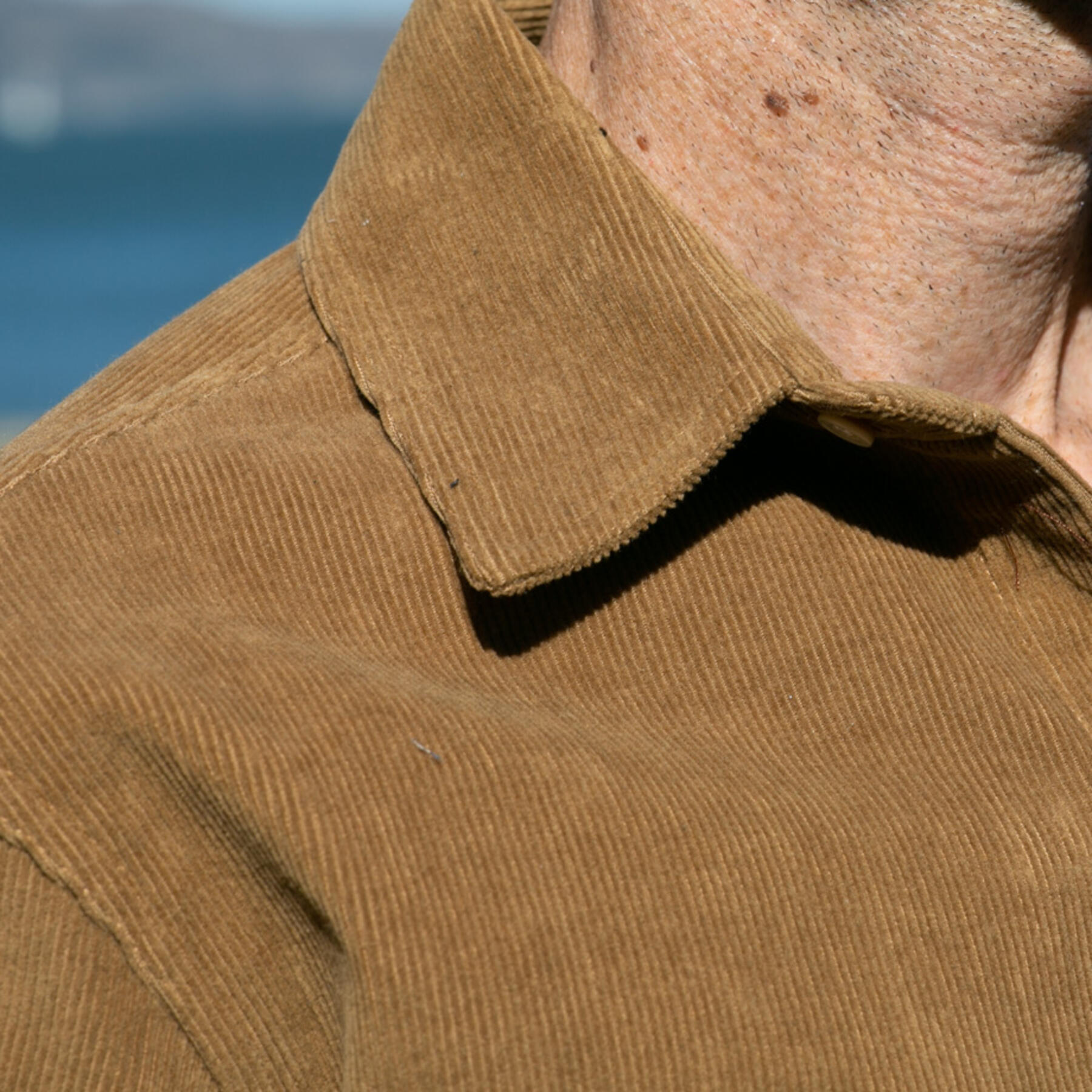 gustin #894 rugged corduroy shirt - vintage brown