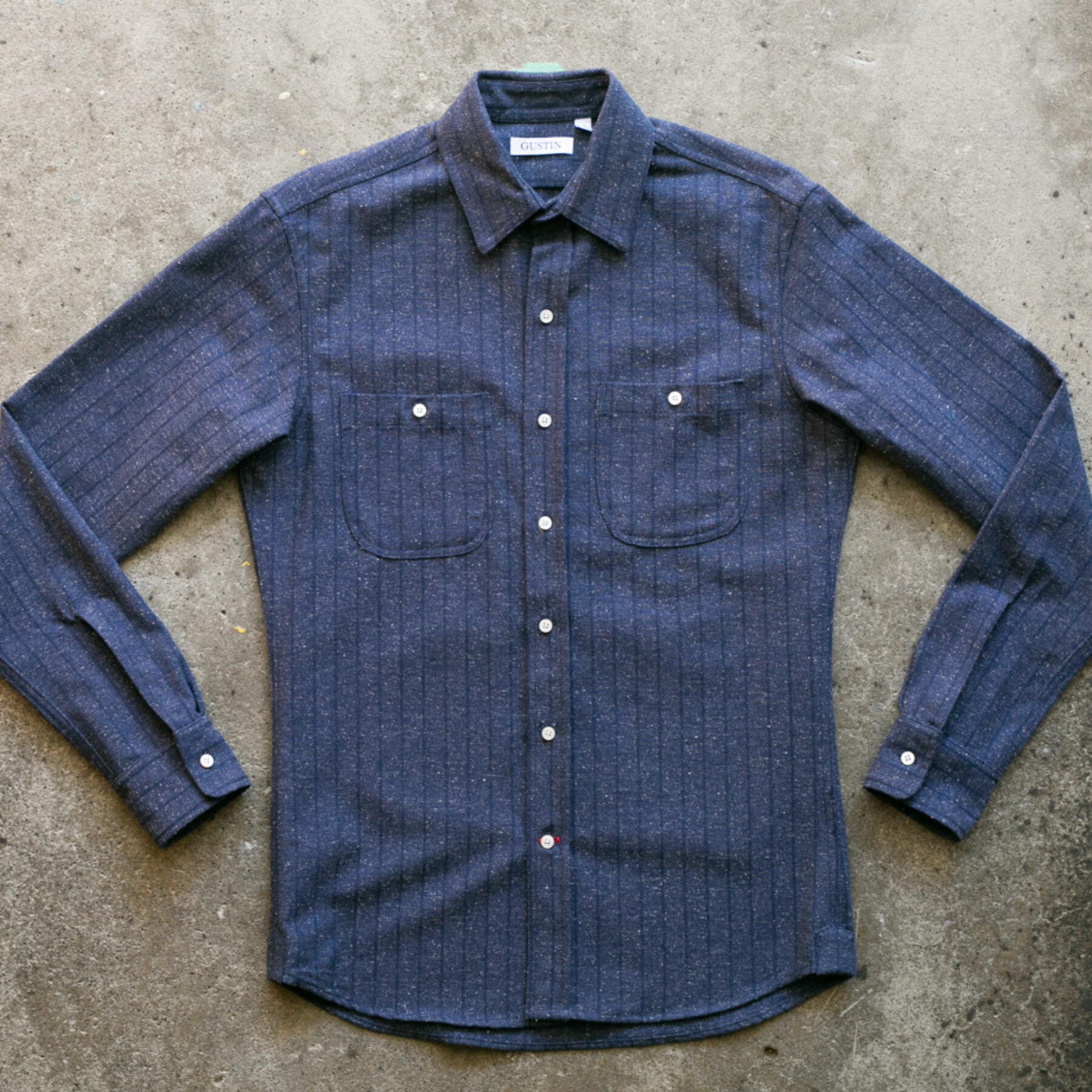 gustin #895 super heavy herringbone nep - indigo