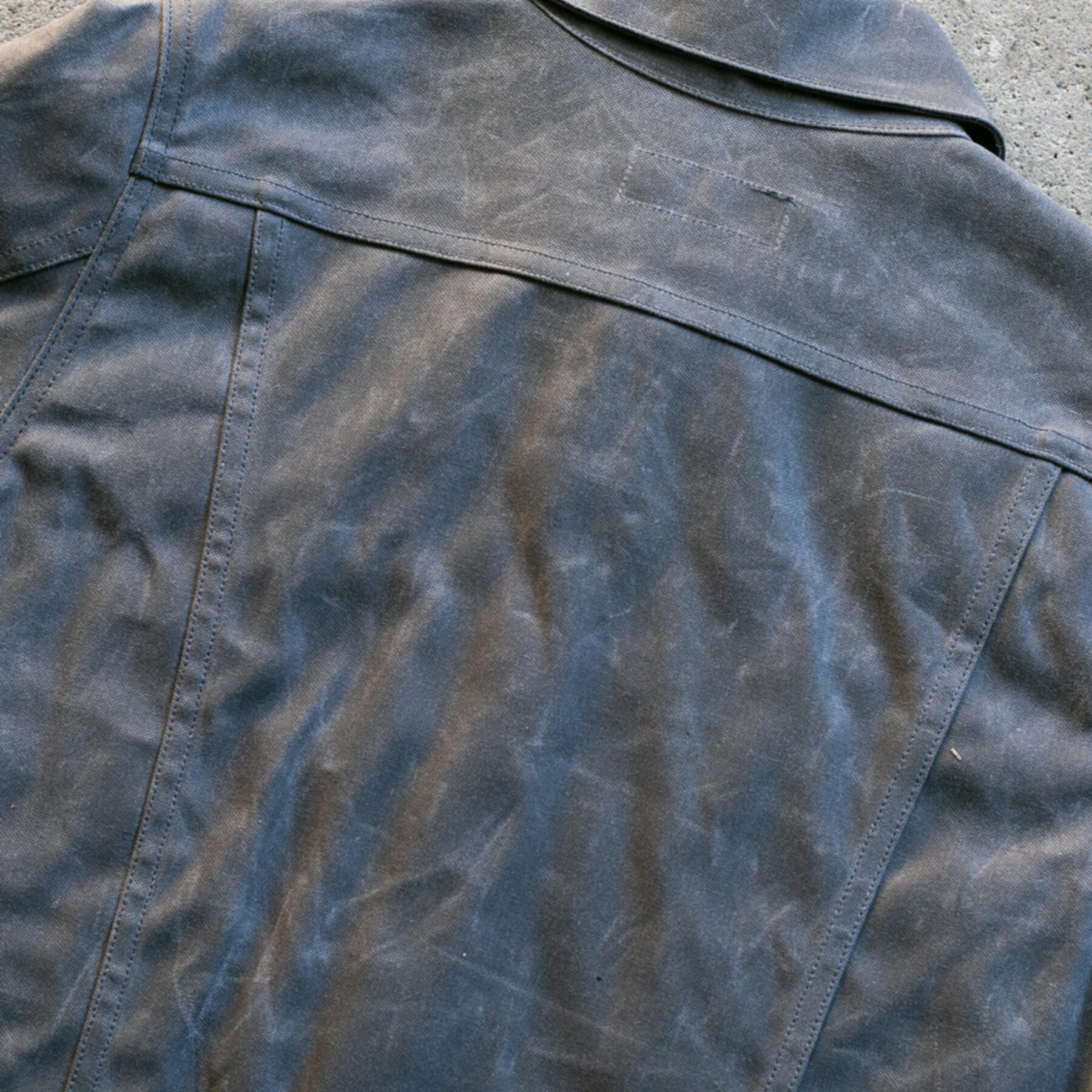 gustin cordura® waxed trucker jacket - titanium