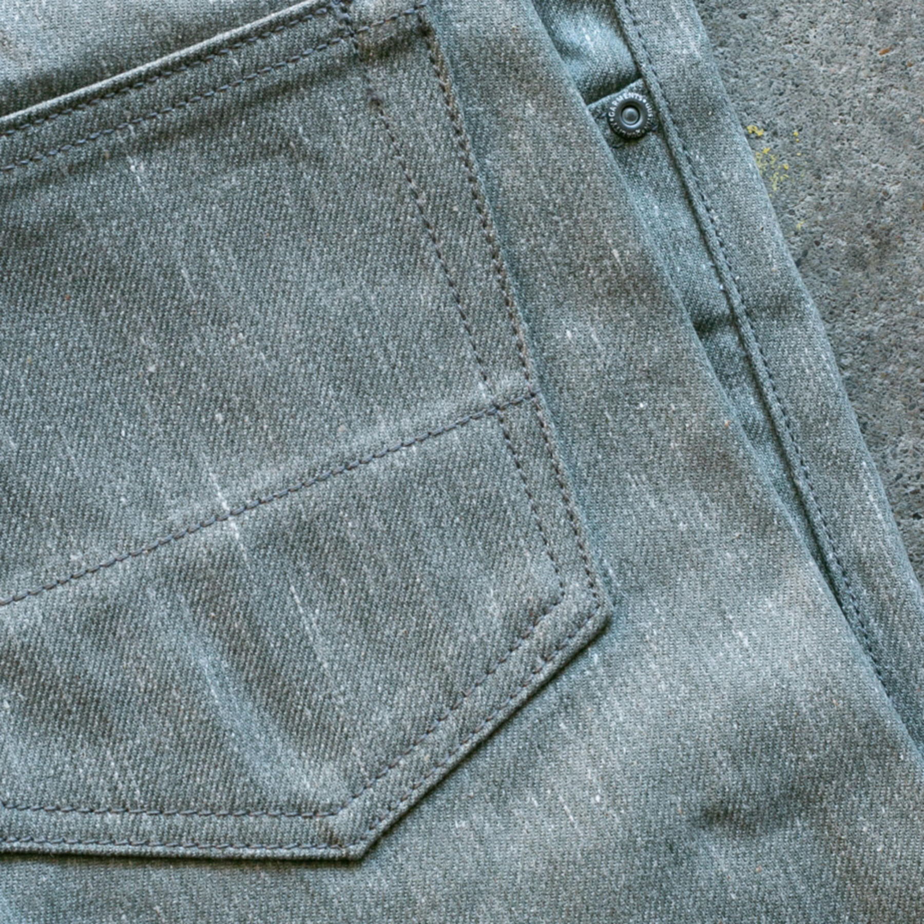 gustin #520 heather green grey selvedge