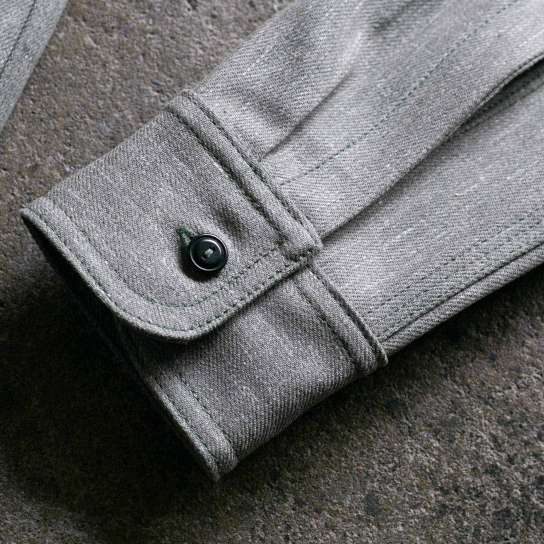 gustin #103 heather putty selvedge workshirt