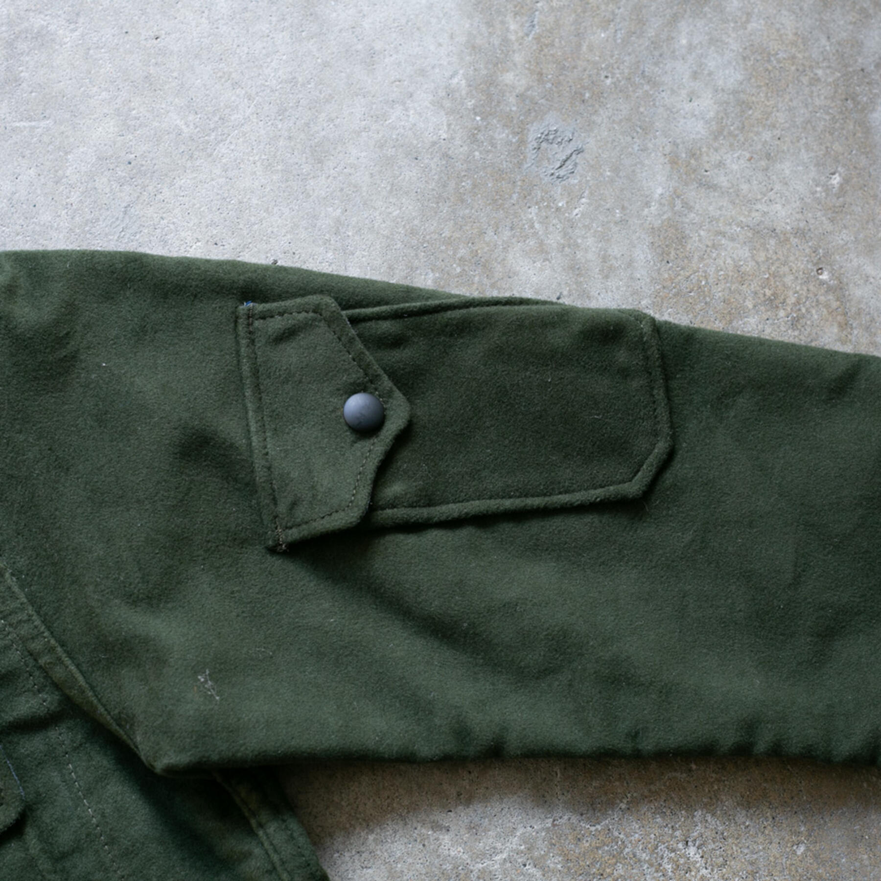 gustin #24 british felt moleskin cpo - olive