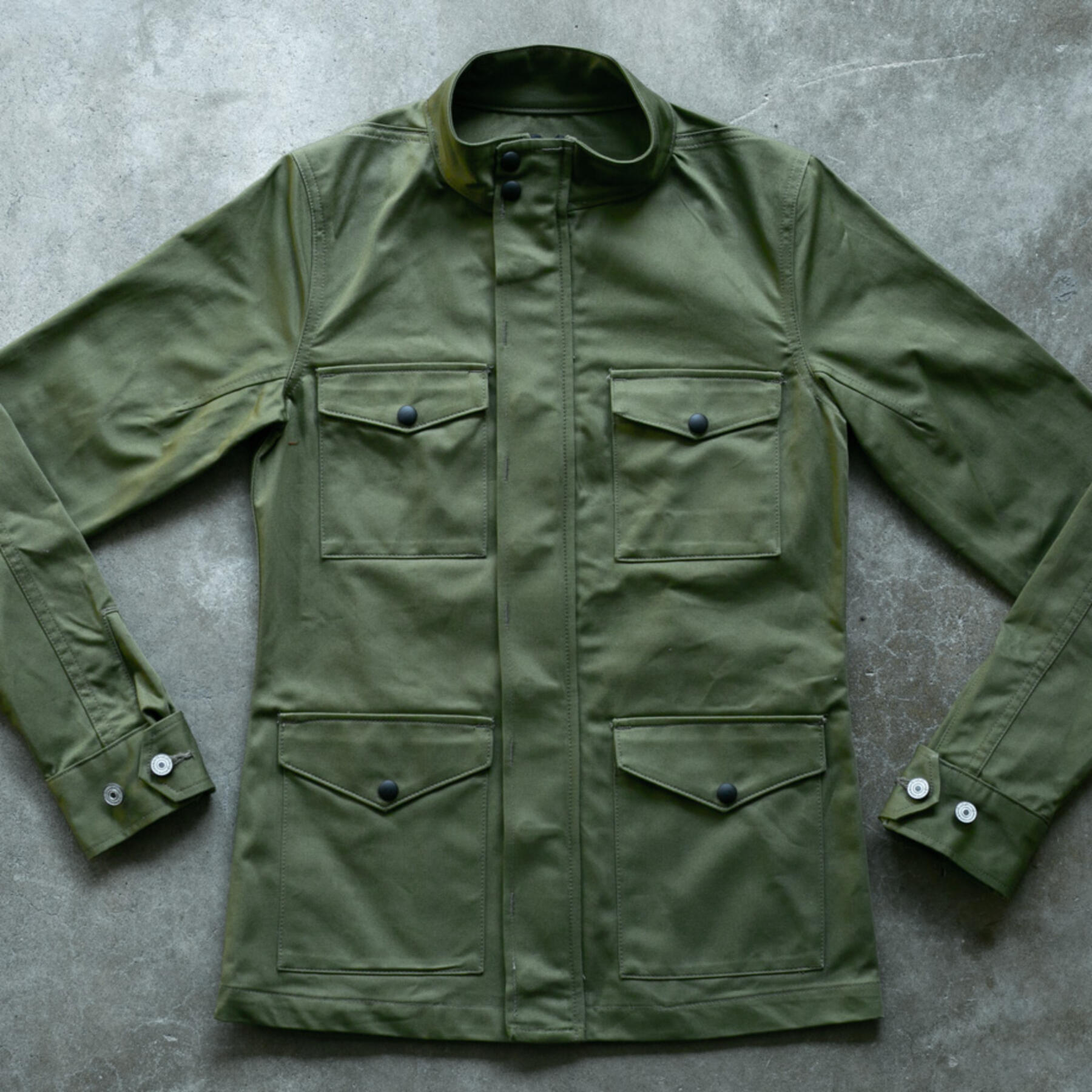 gustin m65 repro sateen field jacket - olive