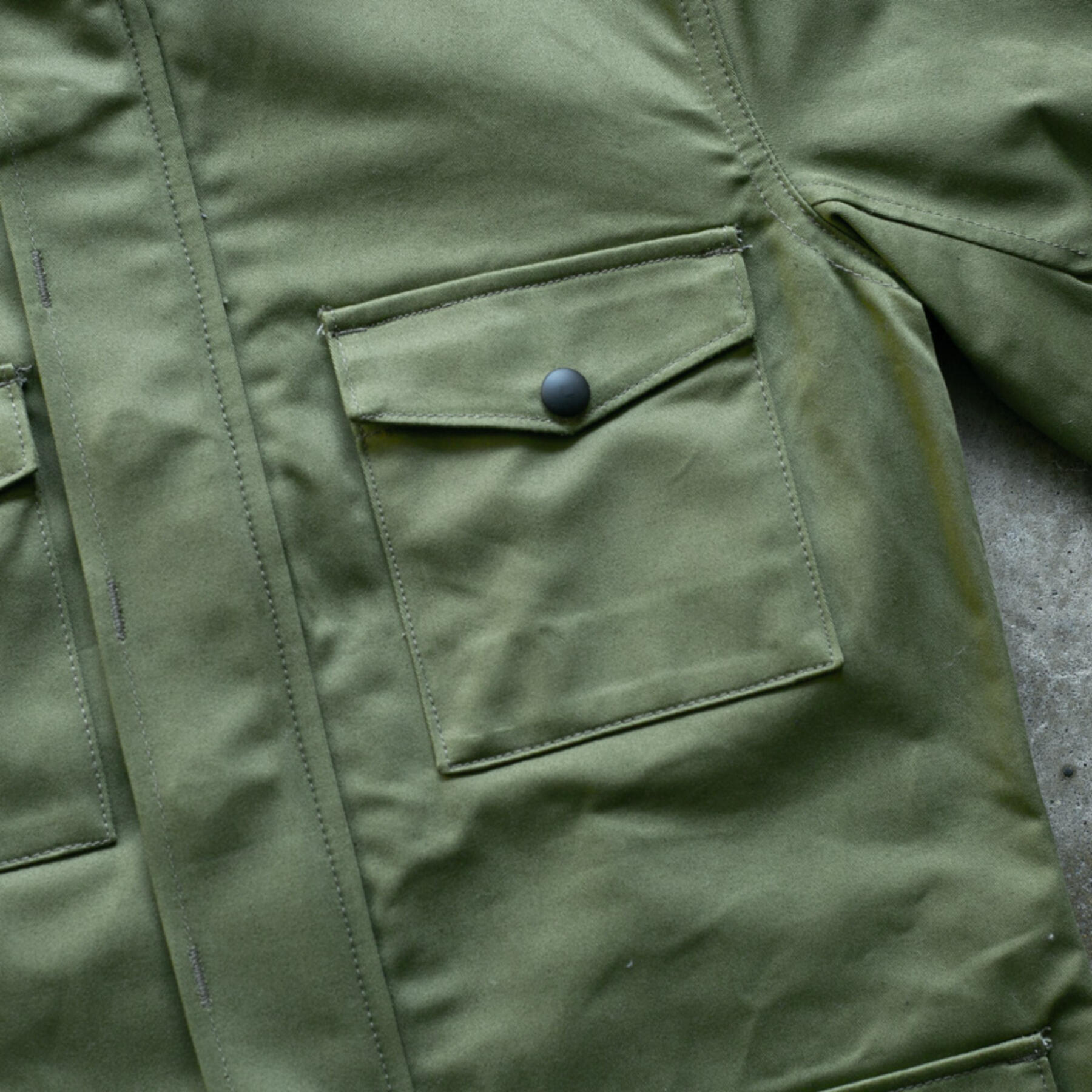 gustin m65 repro sateen field jacket - olive