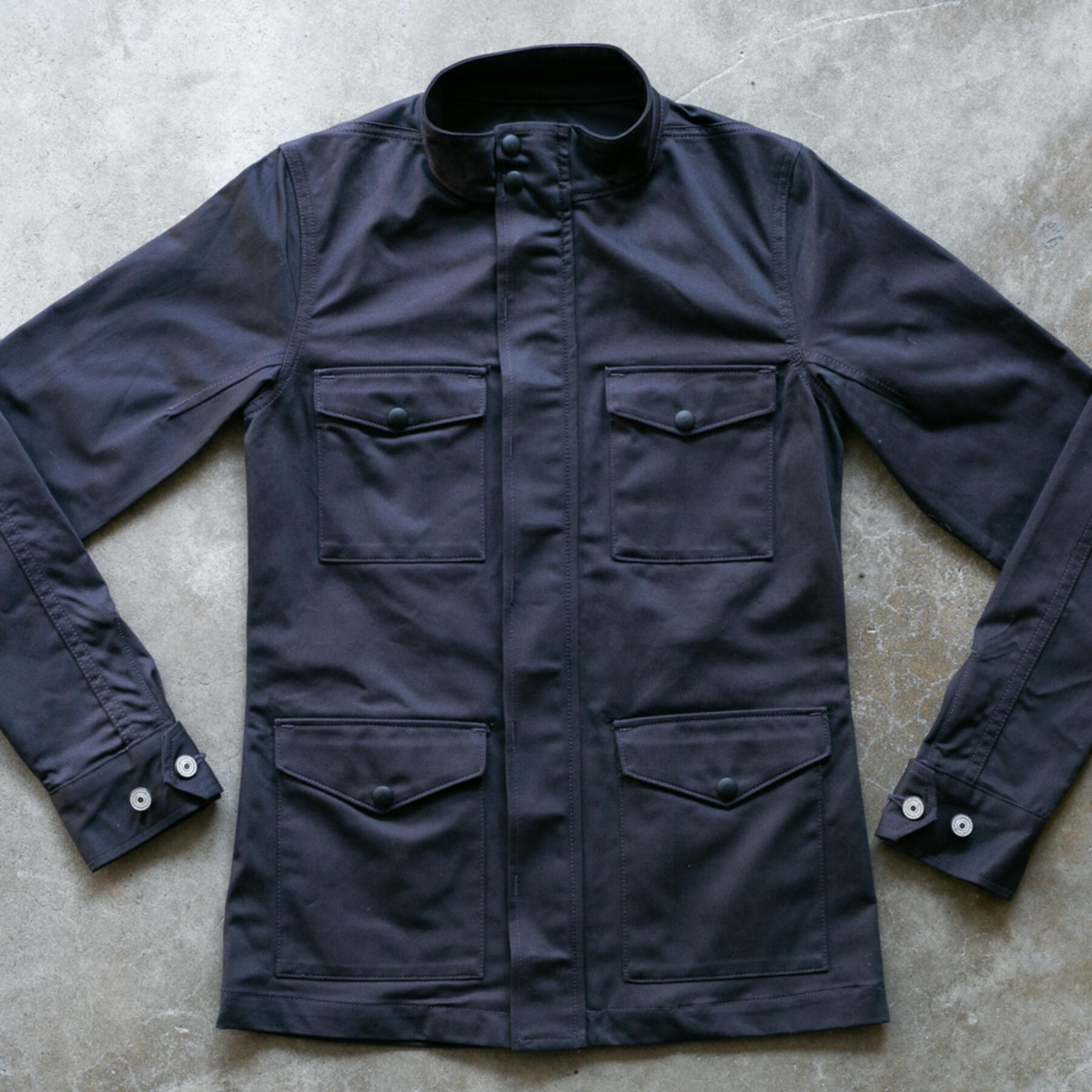 gustin m65 repro sateen field jacket - midnight