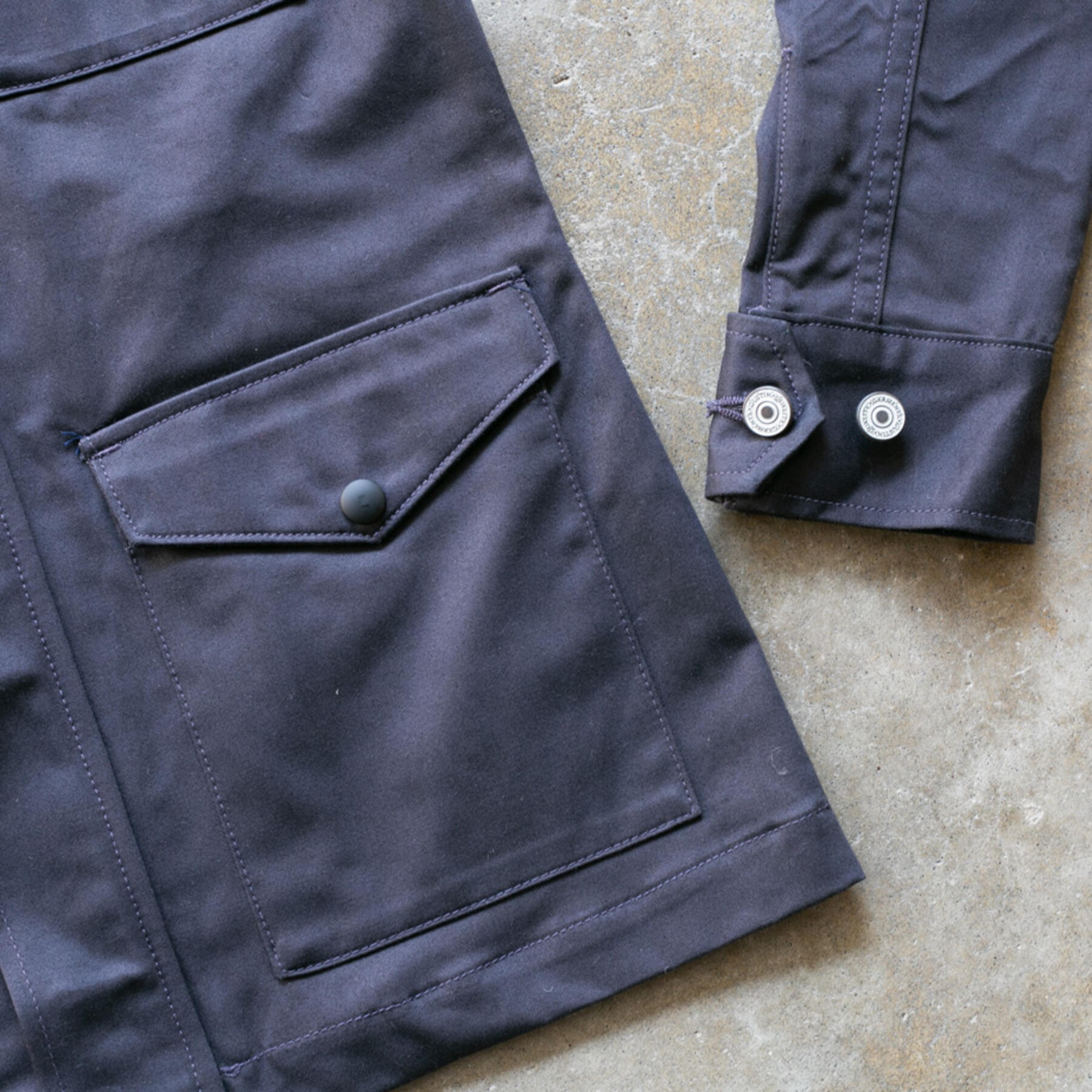 gustin m65 repro sateen field jacket - midnight