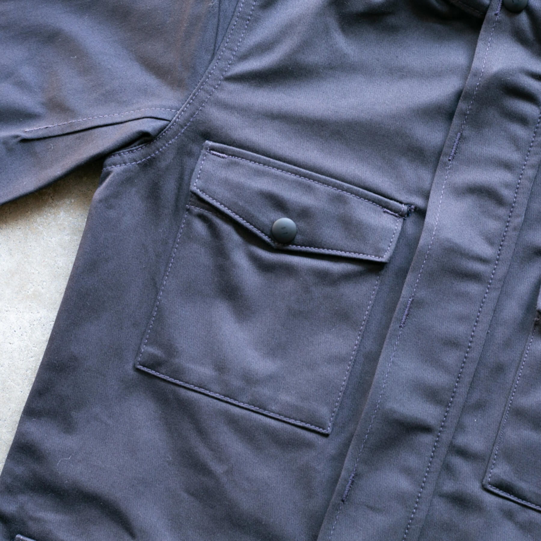 gustin m65 repro sateen field jacket - midnight