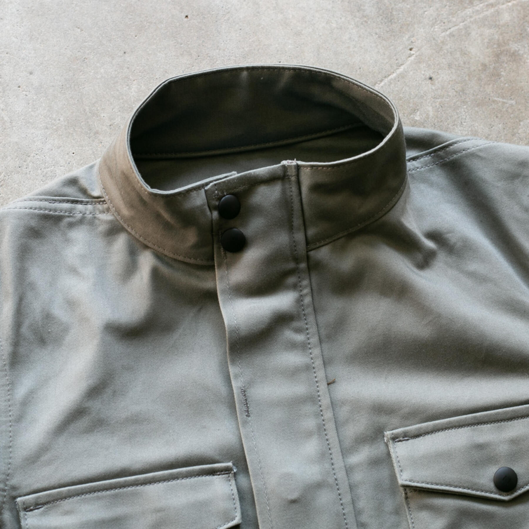 gustin m65 repro sateen field jacket - green grey