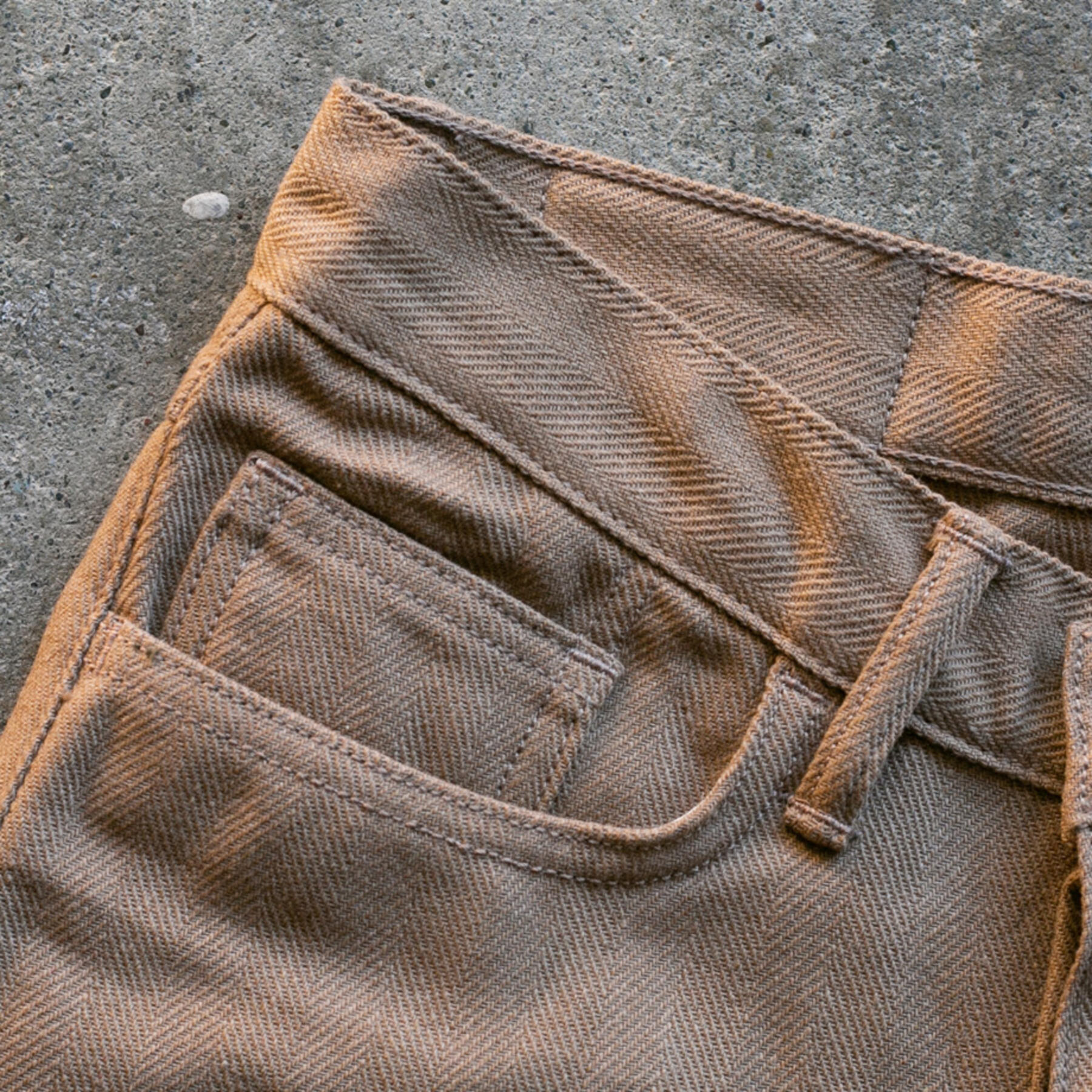 gustin #154 classic herringbone 5 pocket - sand