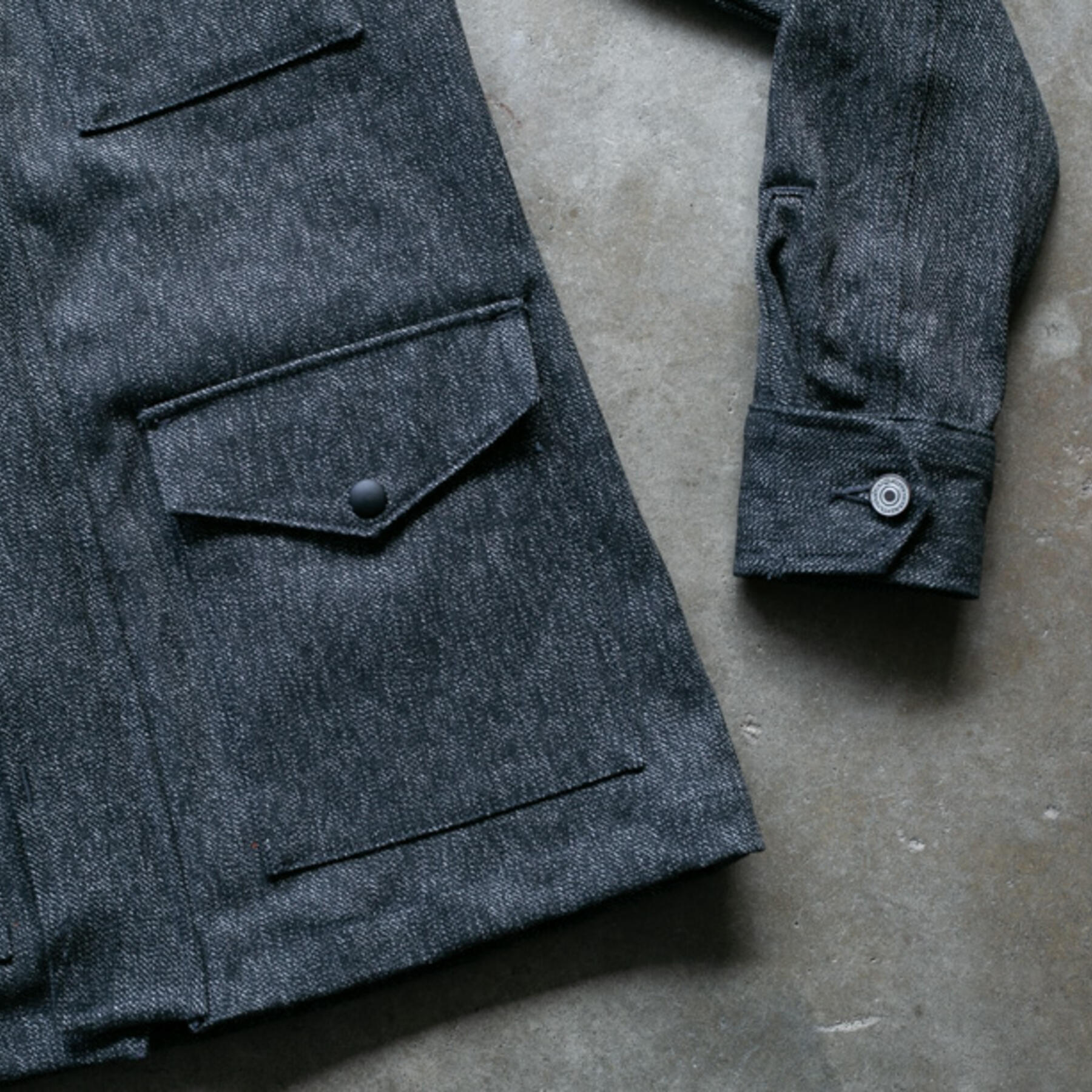 gustin black heather field jacket