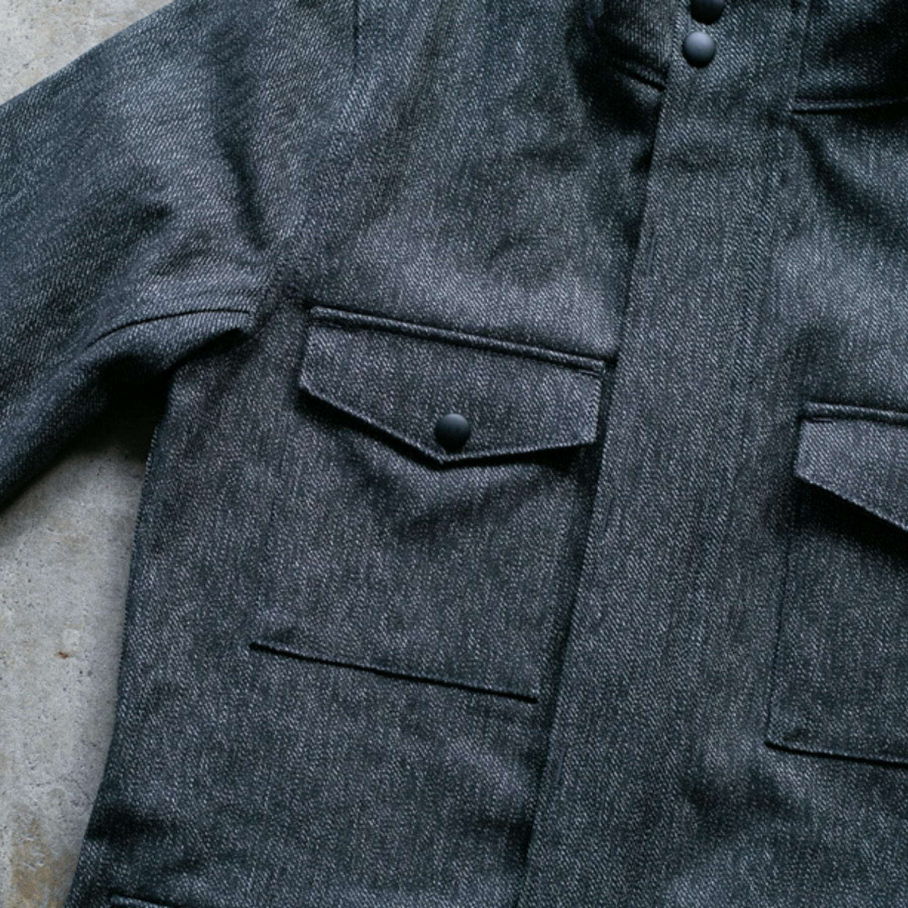 gustin black heather field jacket