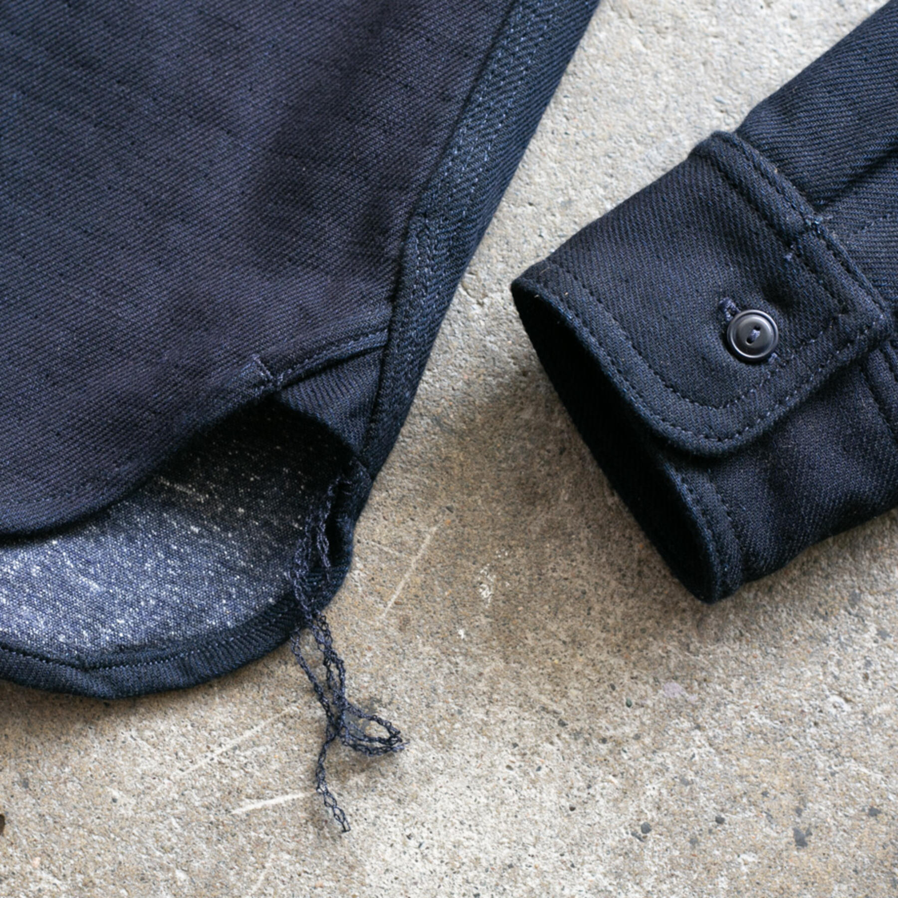gustin #107 indigo x slub chambray workshirt