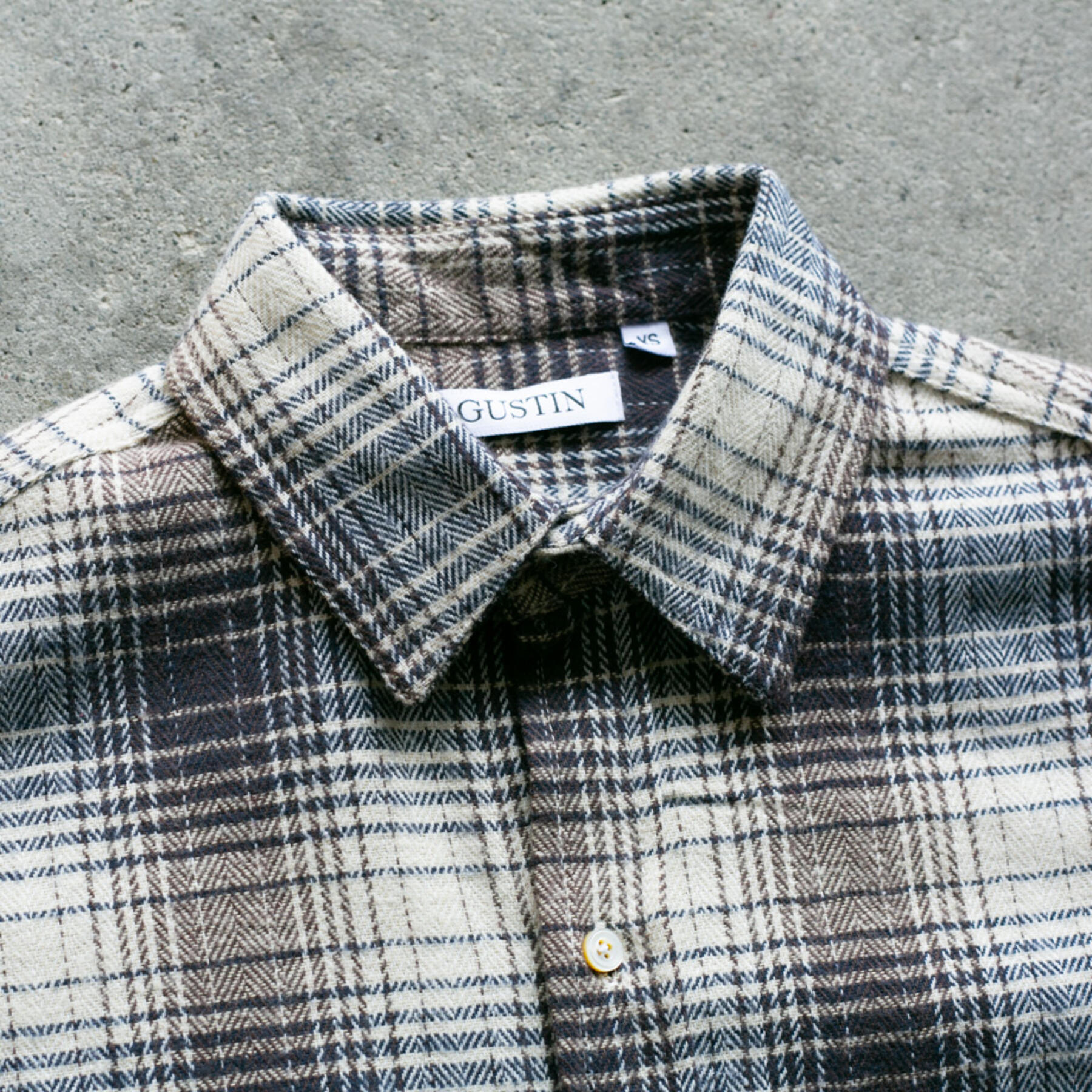 gustin #900 plaid herringbone - navy