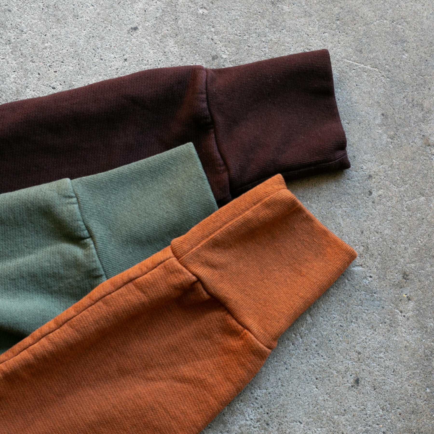gustin french terry pullover 3 pack (oxblood, eucalyptus, burnt orange)