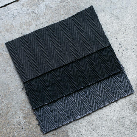 gustin #109 japan dobby herringbone workshirt - double black