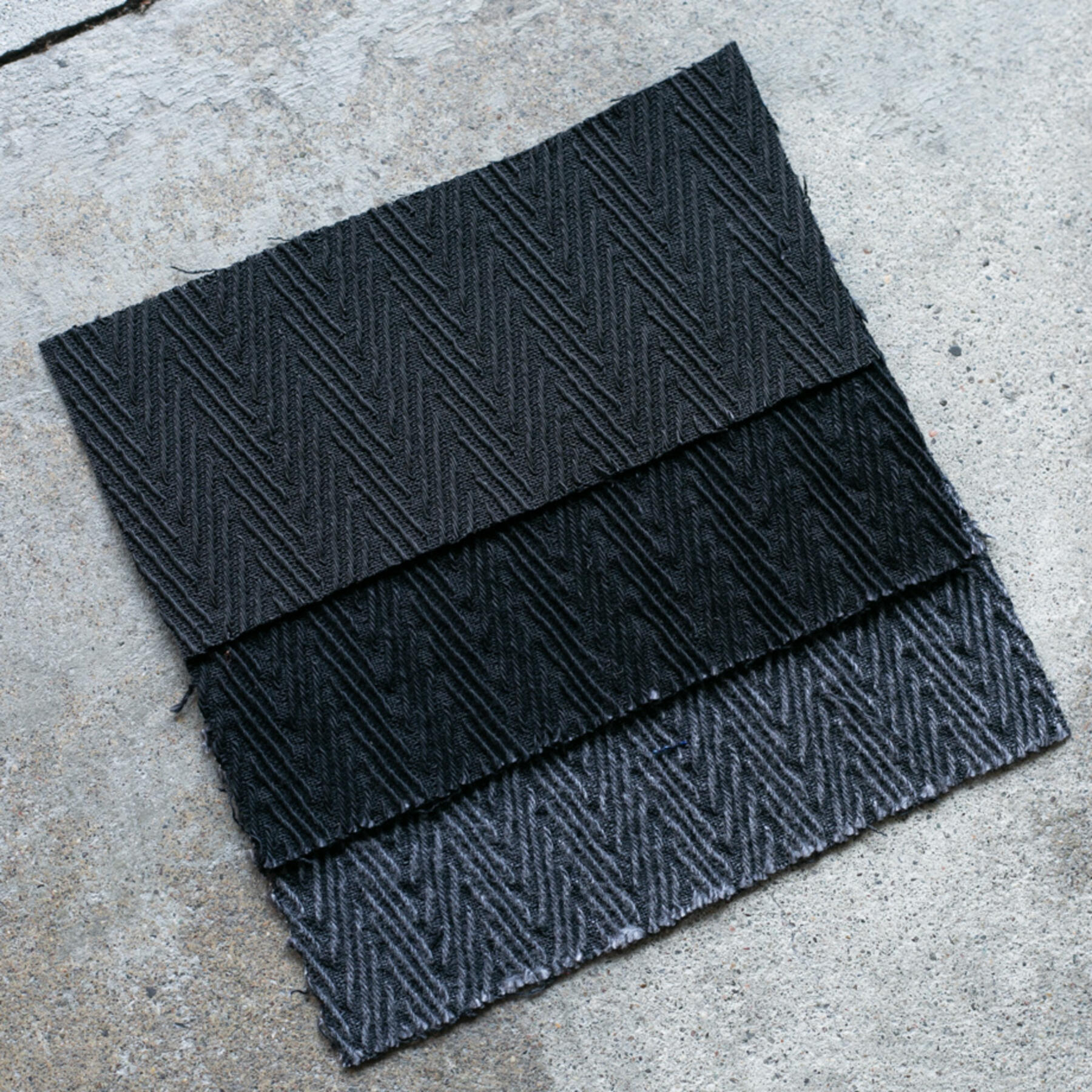 gustin #109 japan dobby herringbone workshirt - double black