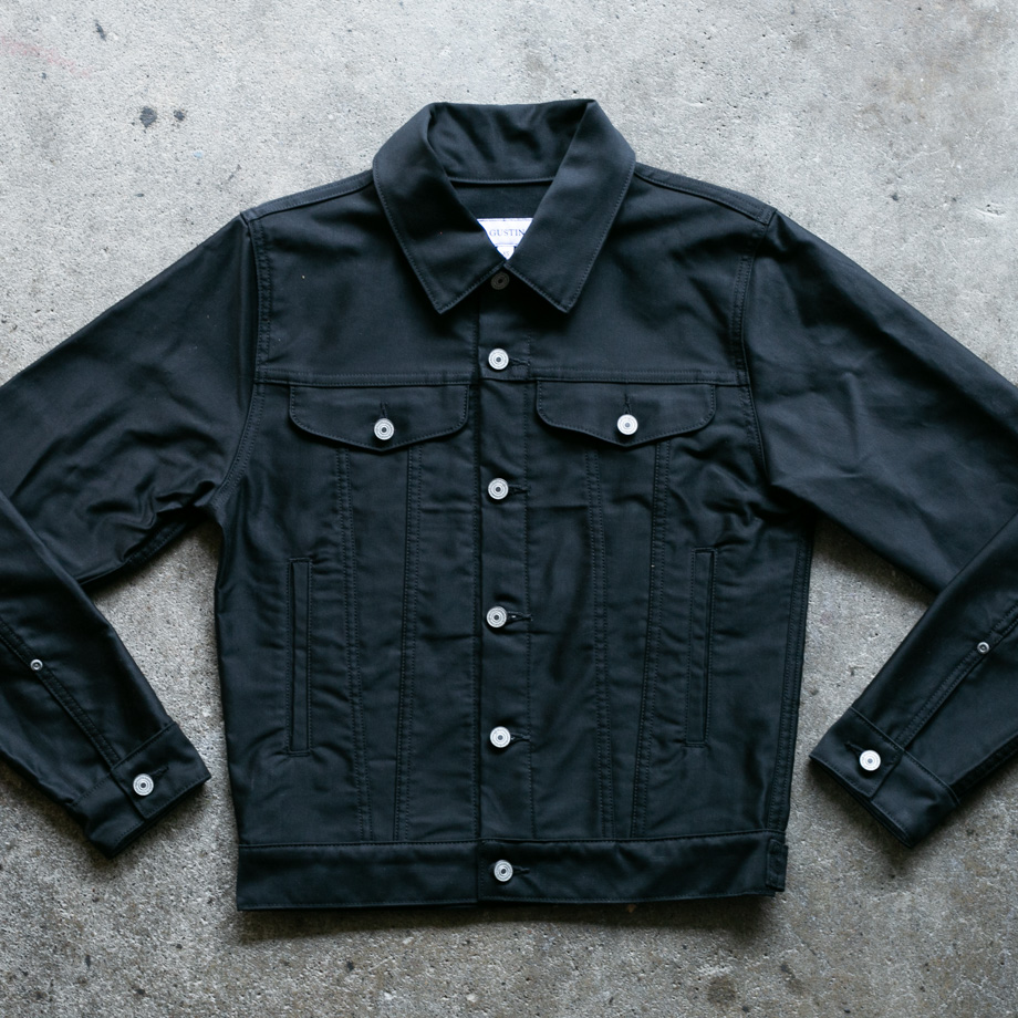 60/40 Mountain Cloth Trucker Jacket - Black | Gustin Jackets