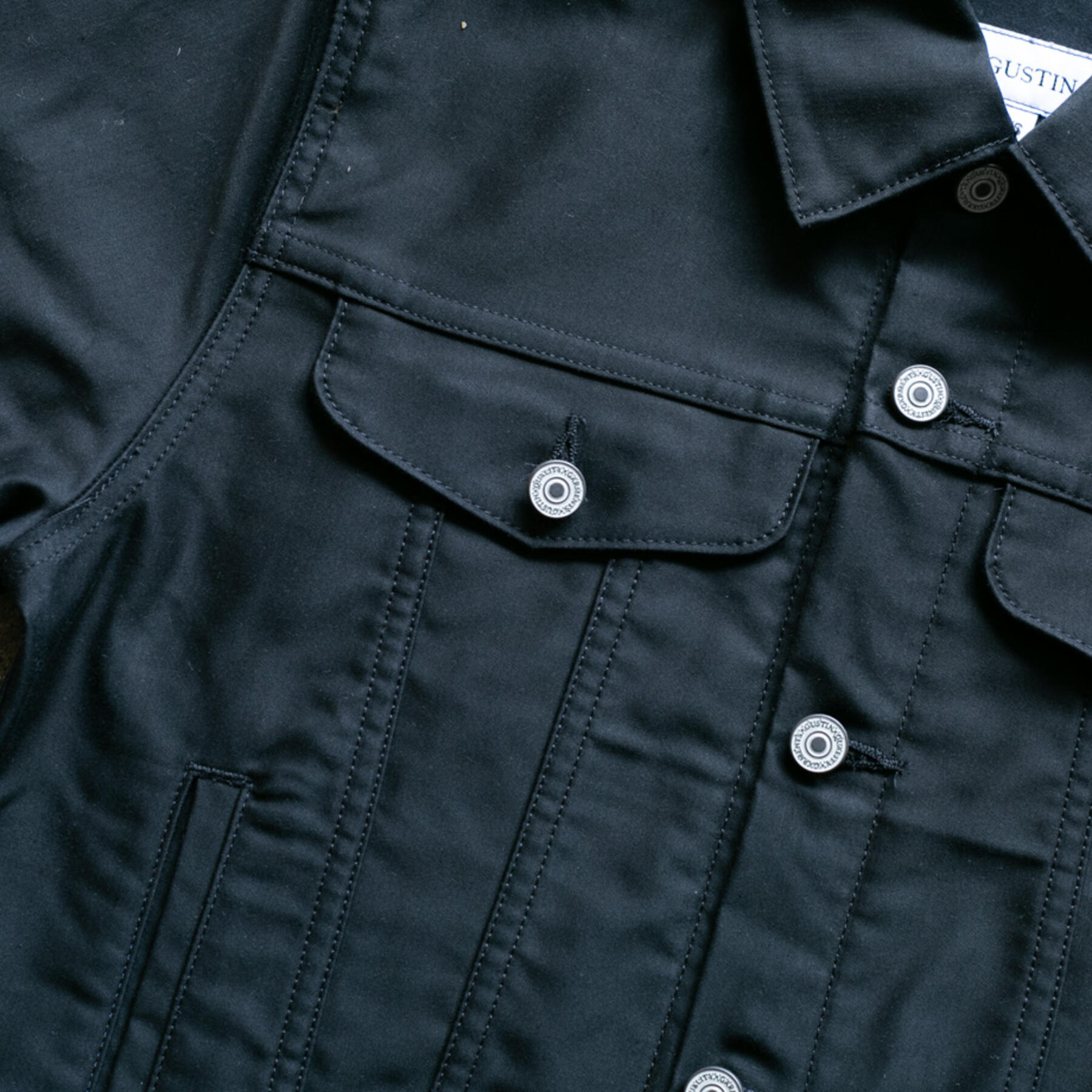 gustin 60/40 mountain cloth trucker jacket - black