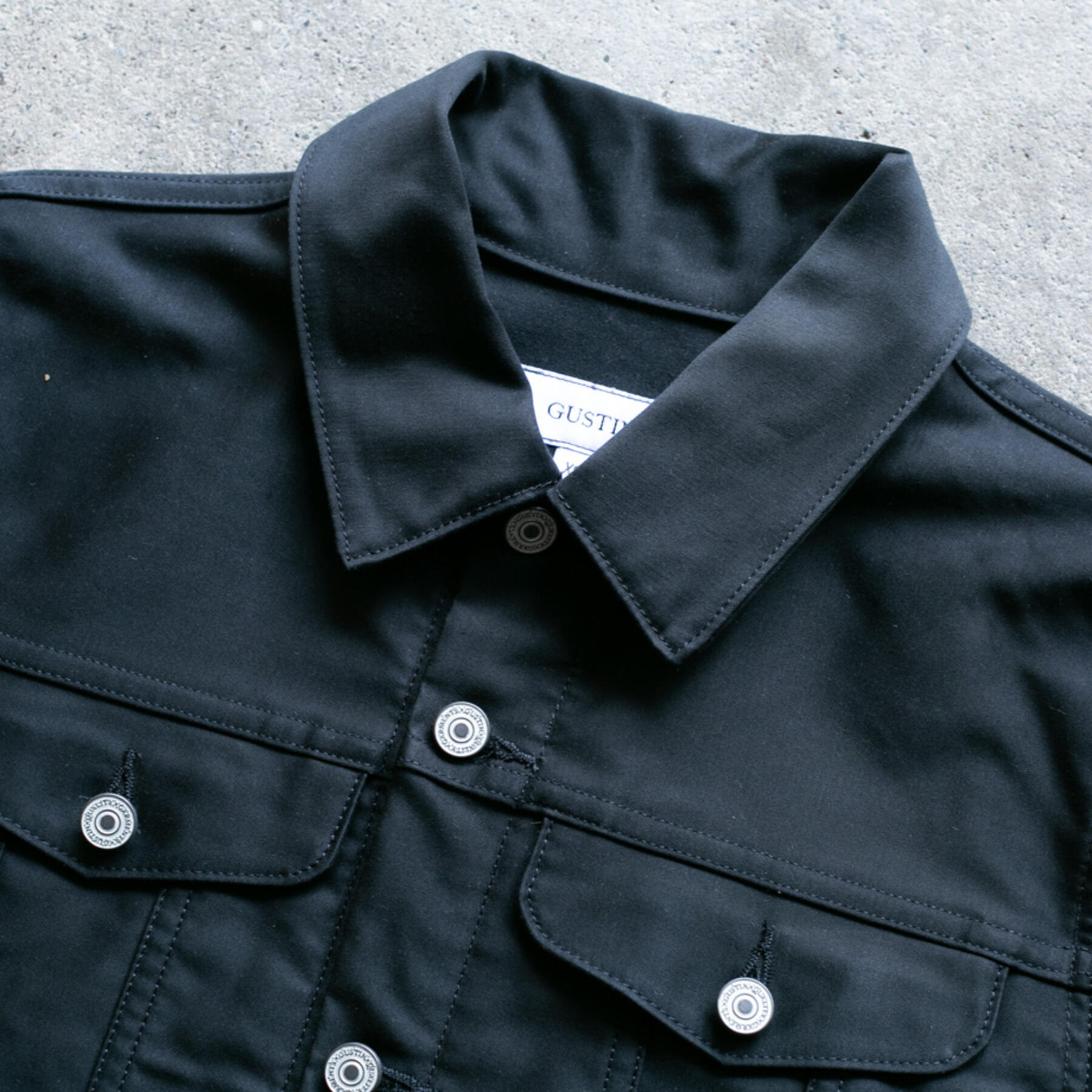 gustin 60/40 mountain cloth trucker jacket - black