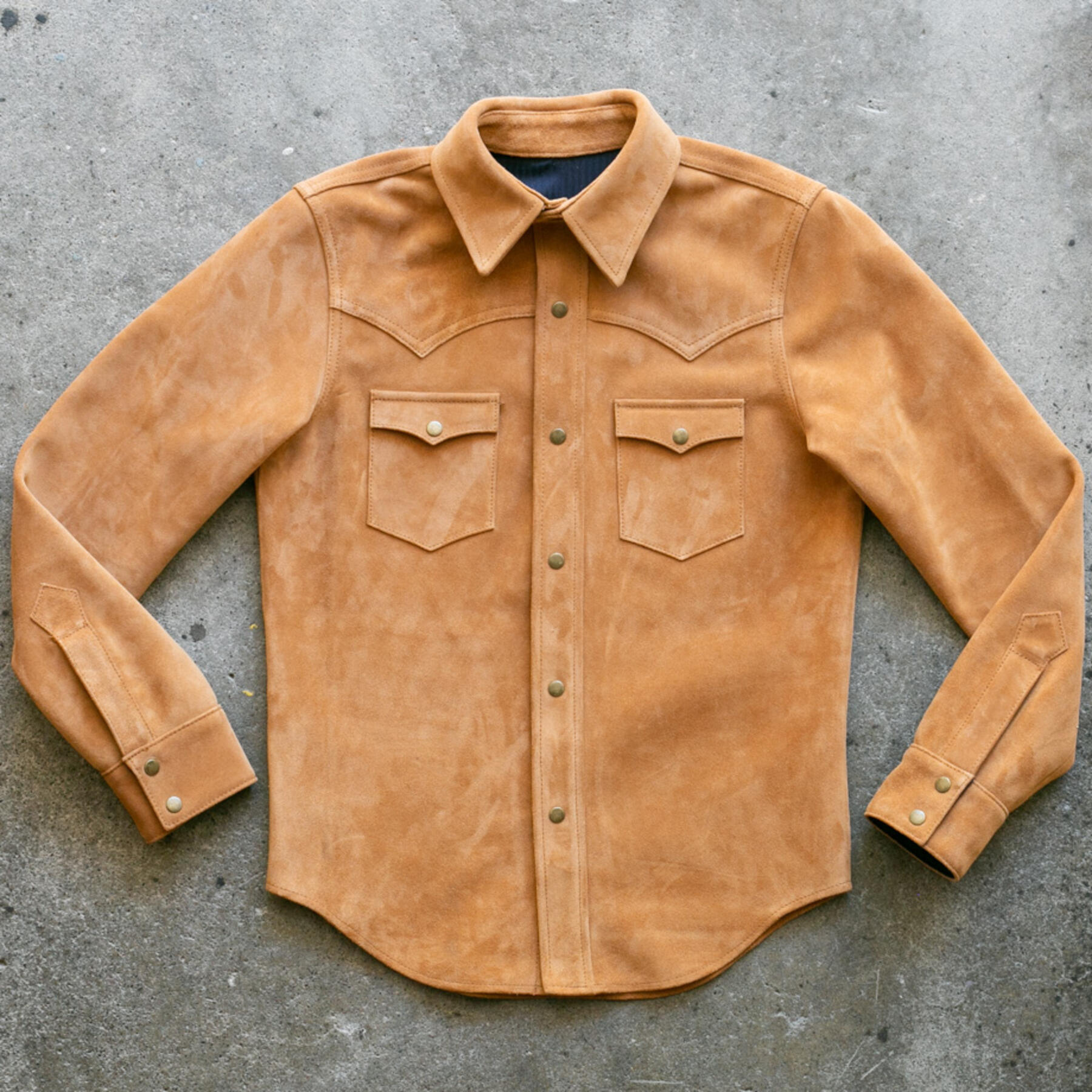 gustin the western - vintage brown suede
