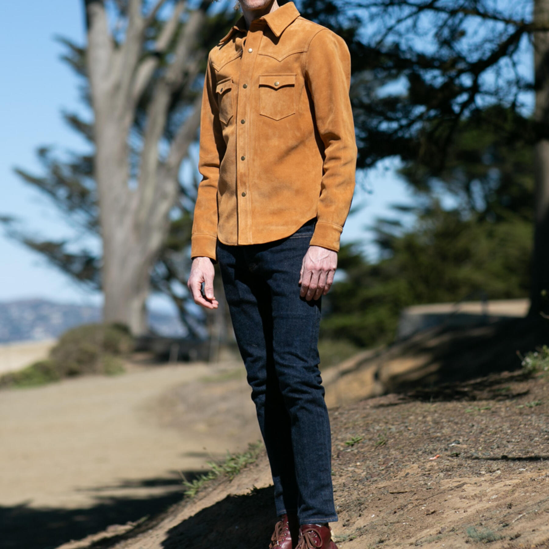 gustin the western - vintage brown suede