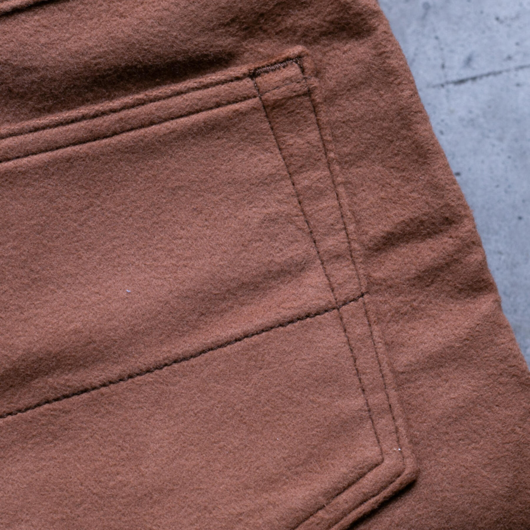 gustin #166 british felt moleskin - rust
