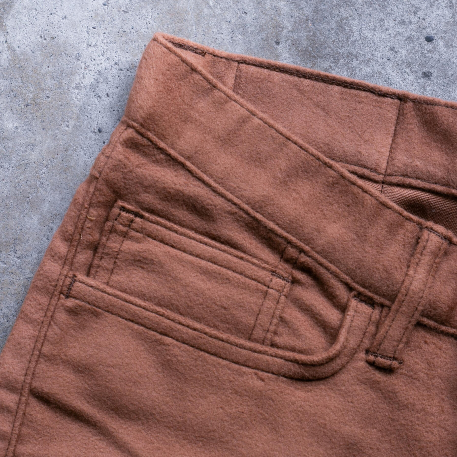 gustin #166 british felt moleskin - rust