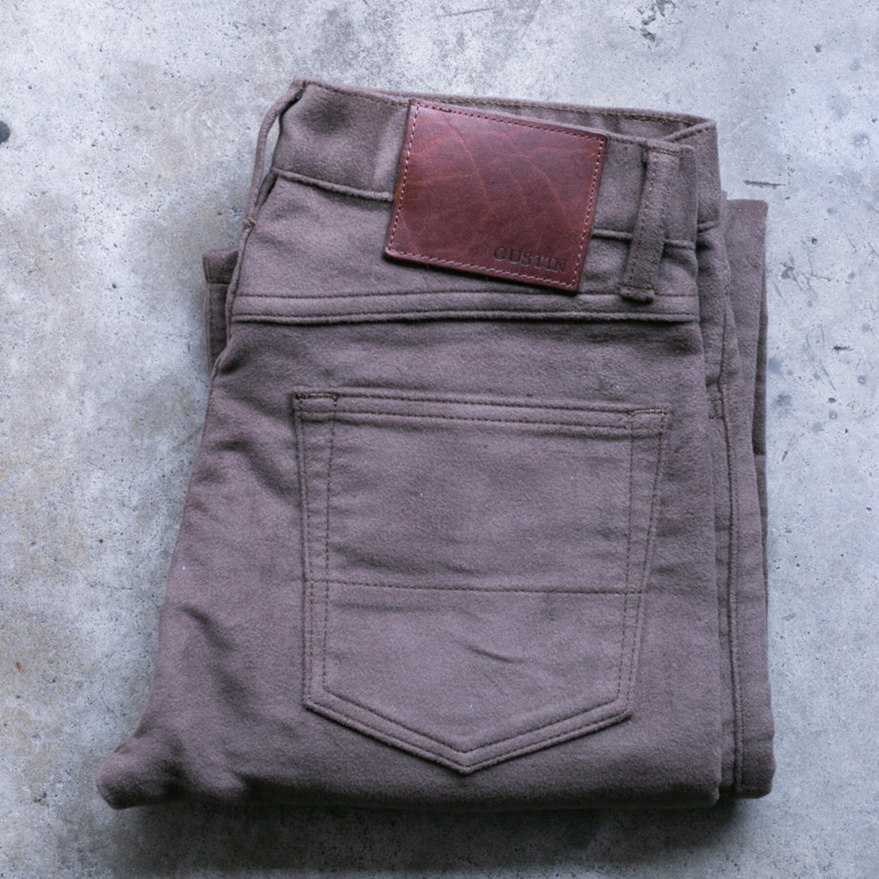 gustin #164 british felt moleskin - ash wood